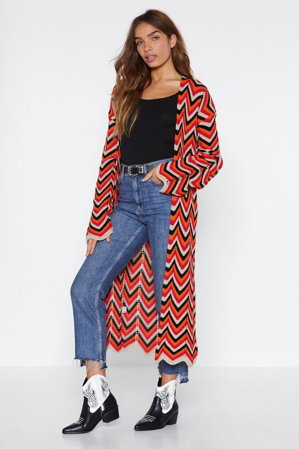 chevron cardigan