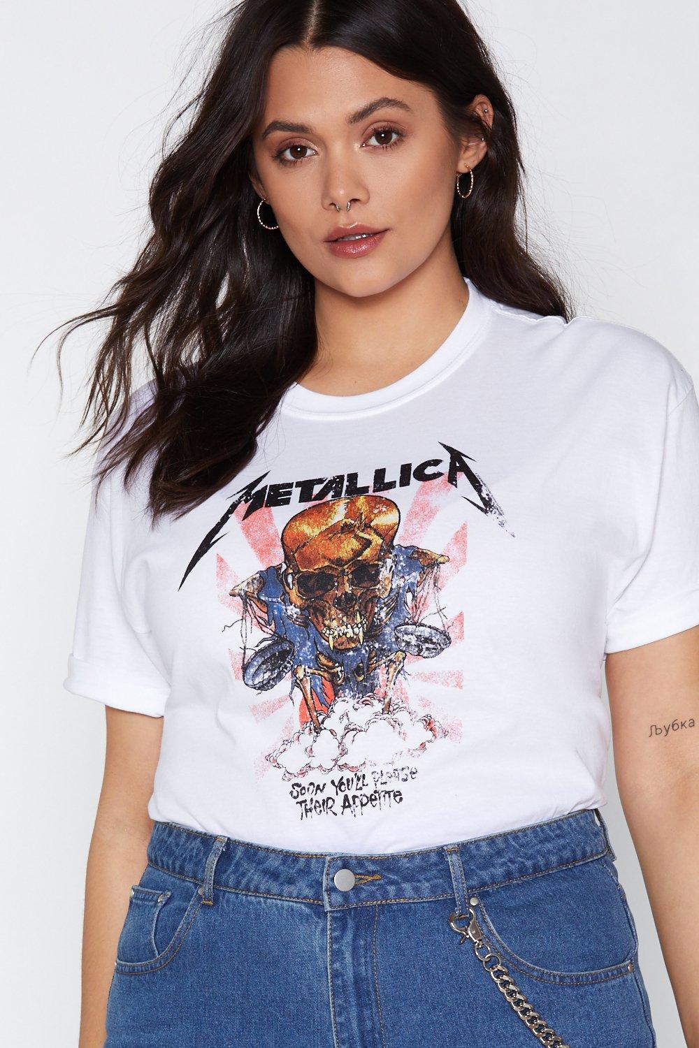 metallica t shirt women's