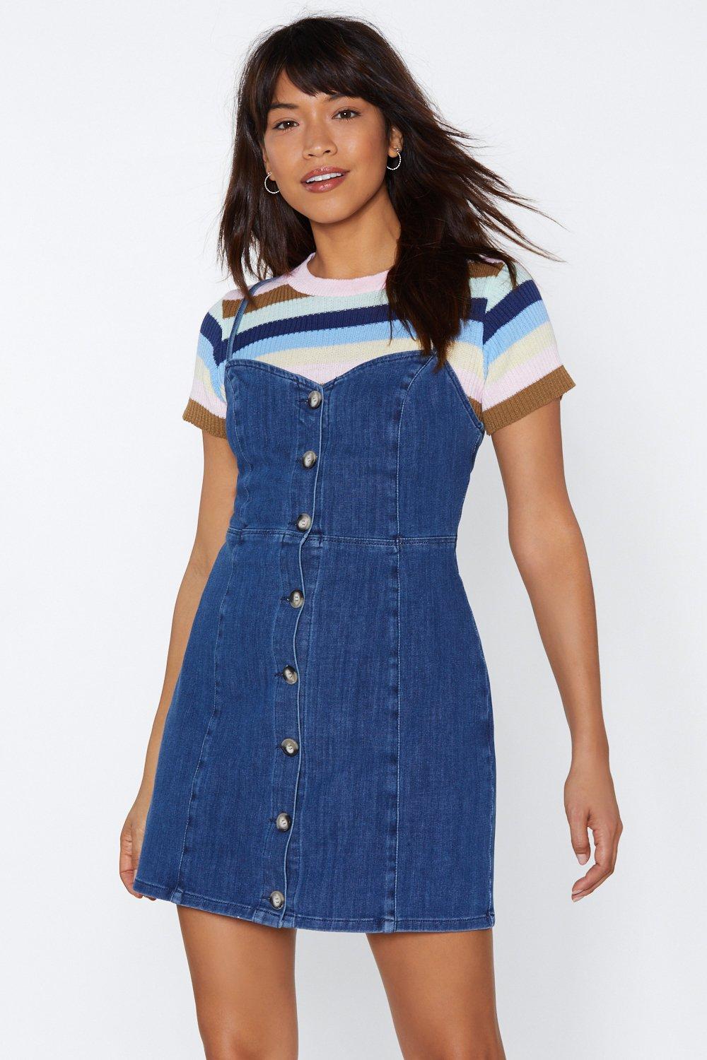 nasty gal denim dress