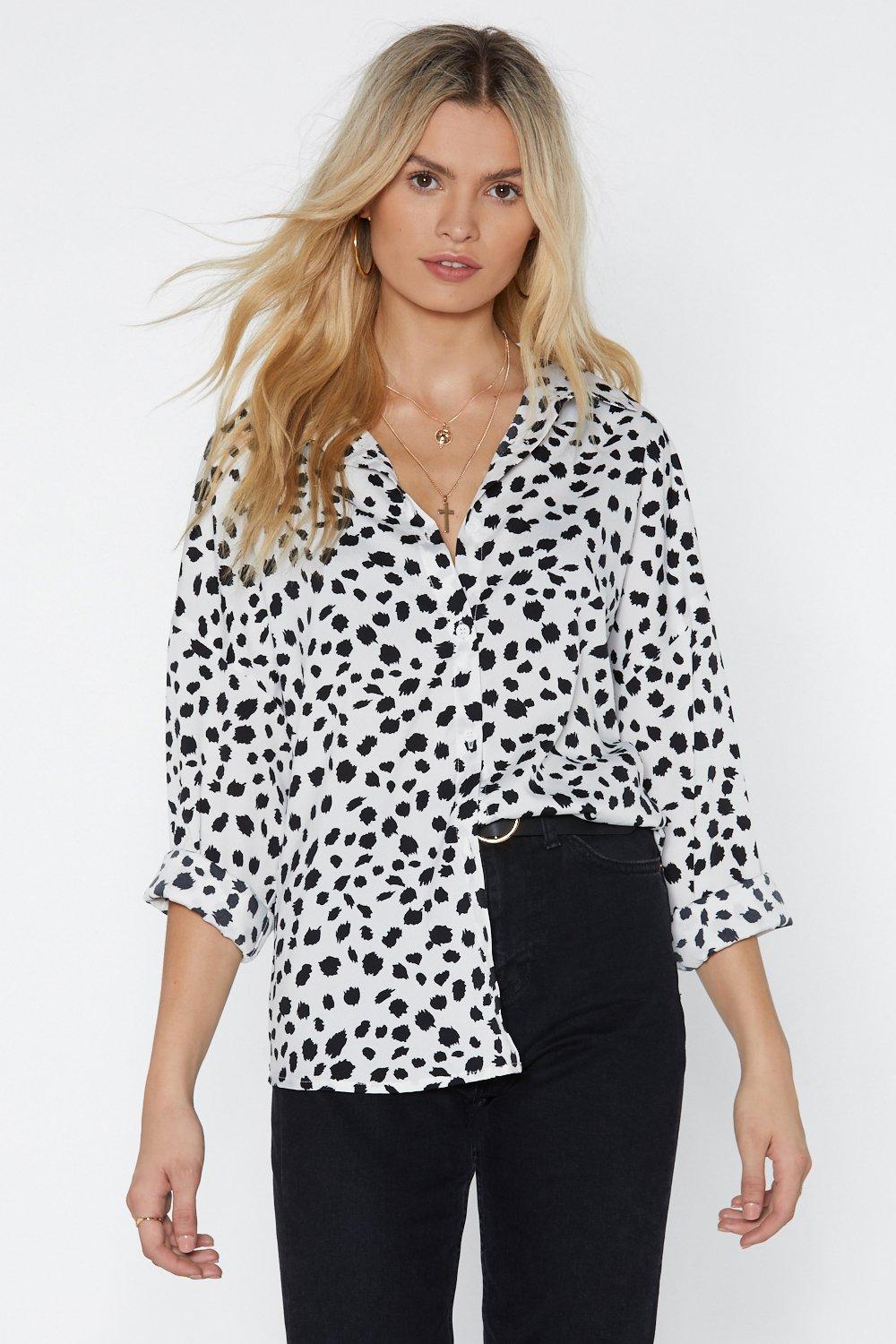 dalmatian print shirt