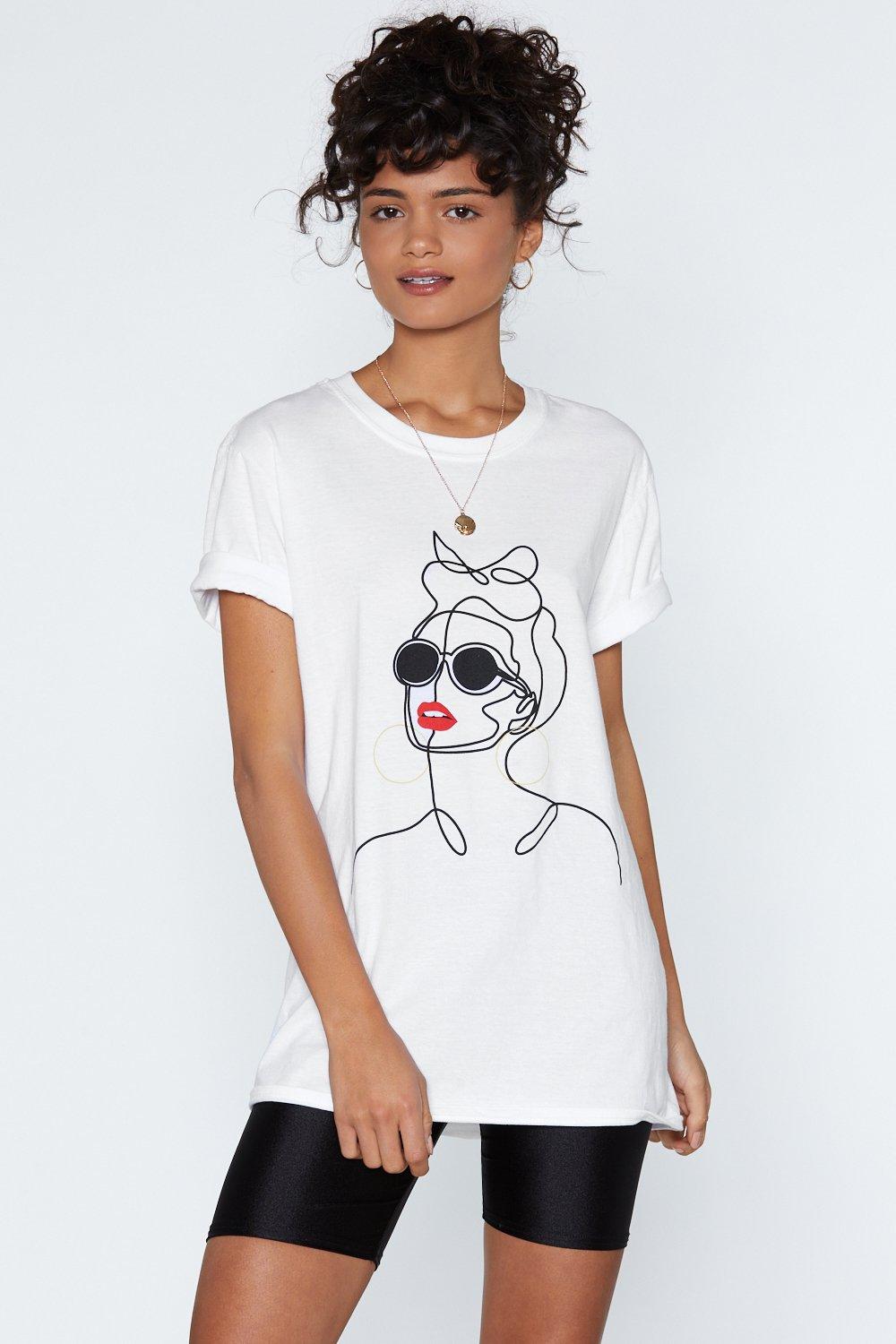 Shades Of Cool Graphic Tee Nasty Gal