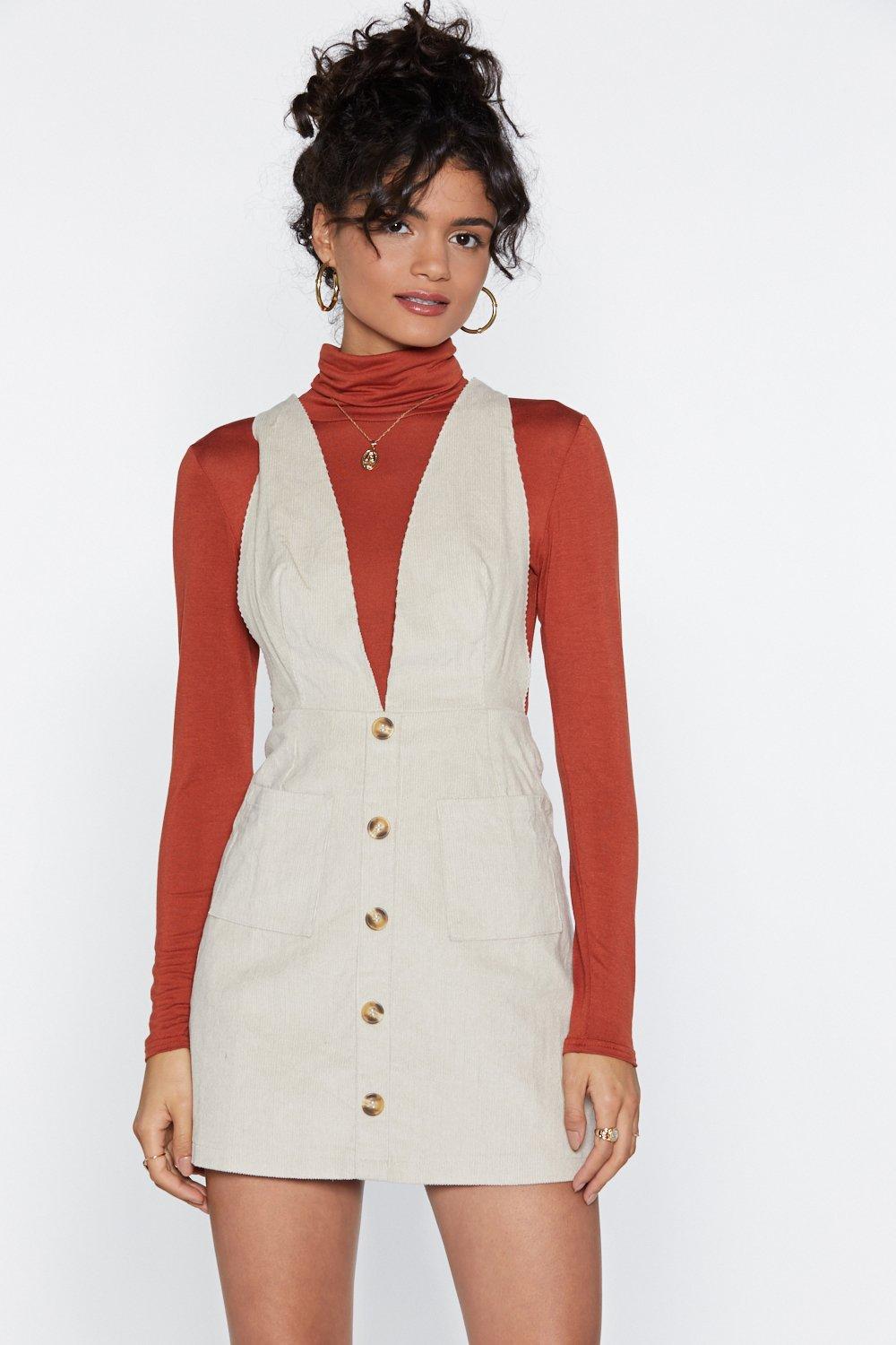 nasty gal pinafore dress