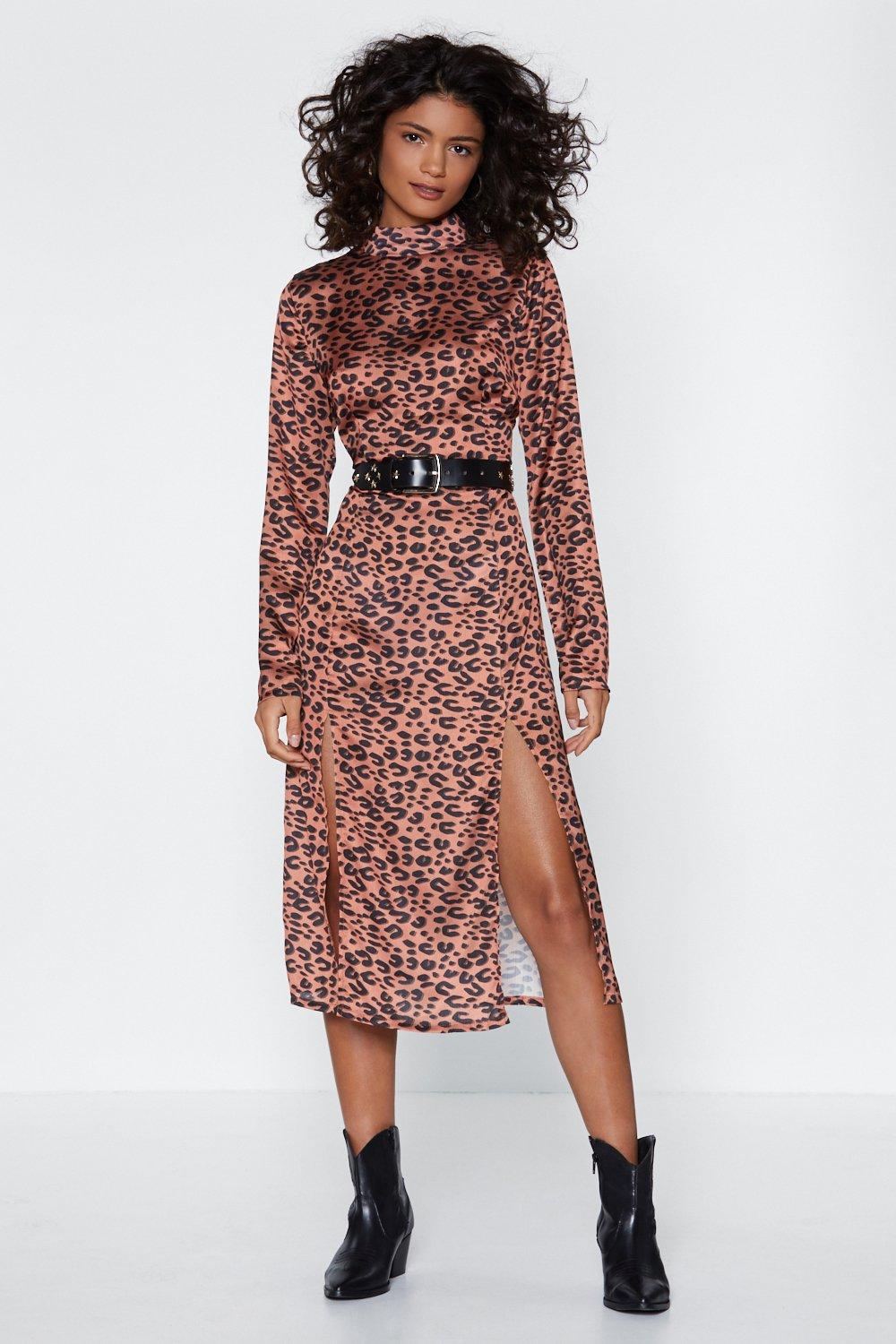 nasty gal leopard print dress