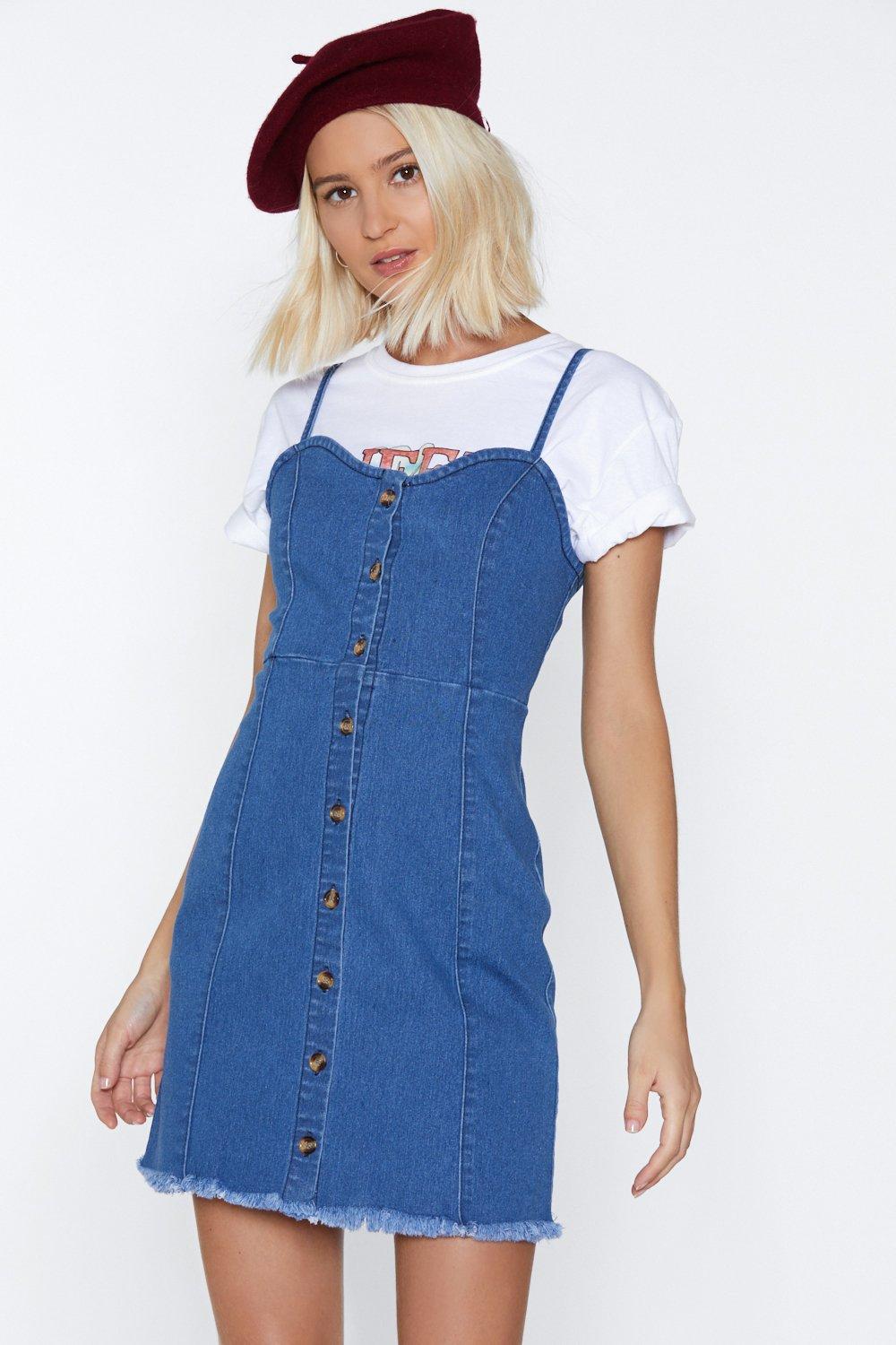 nasty gal denim dress