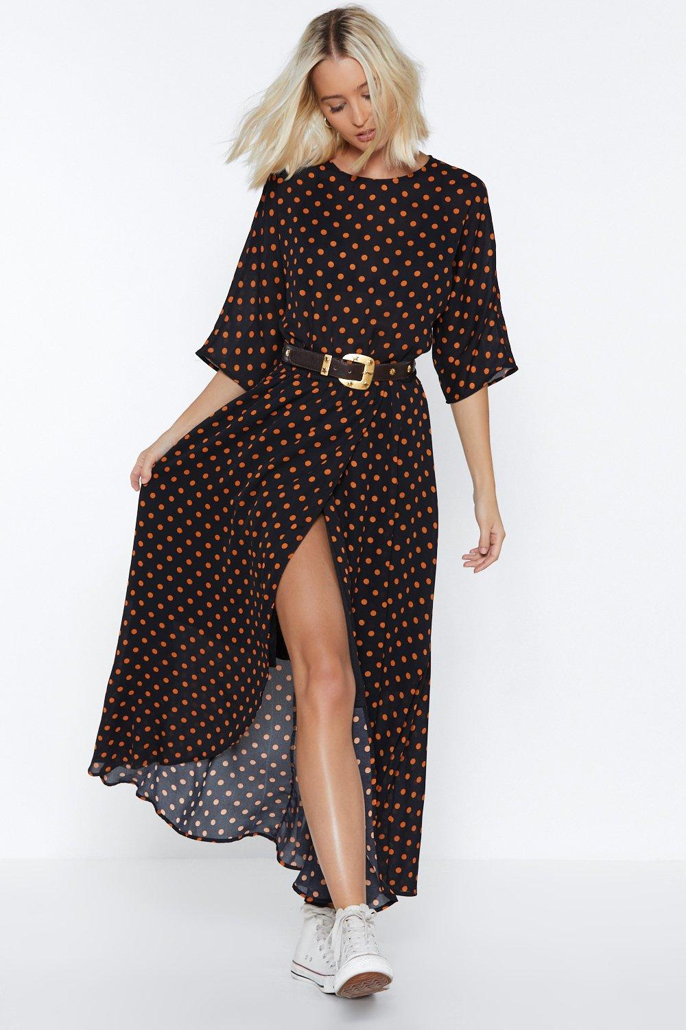 polka dot dress nasty gal