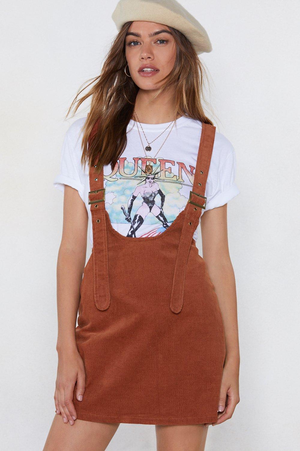 cord pinafore