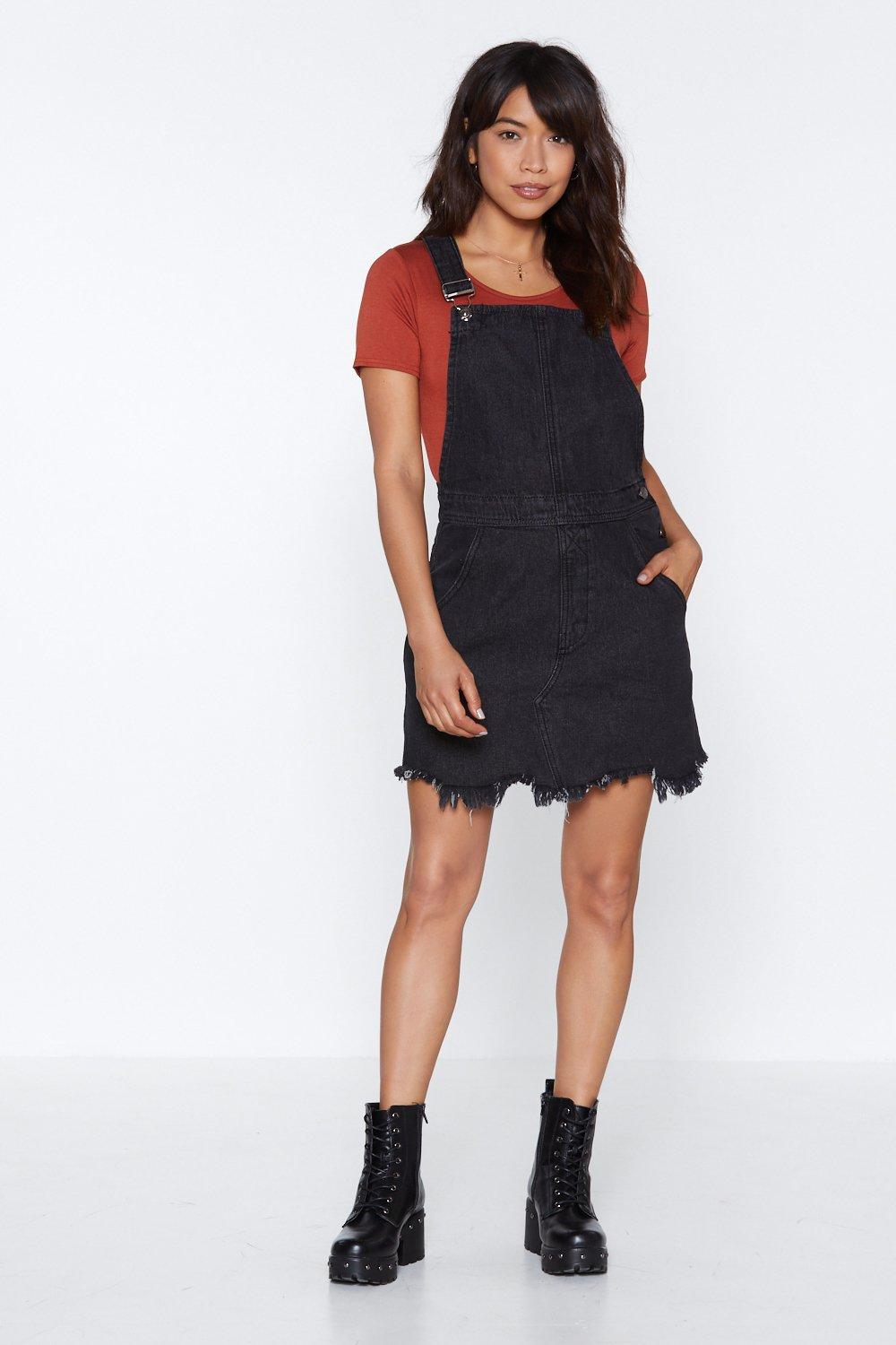 nasty gal pinafore dress