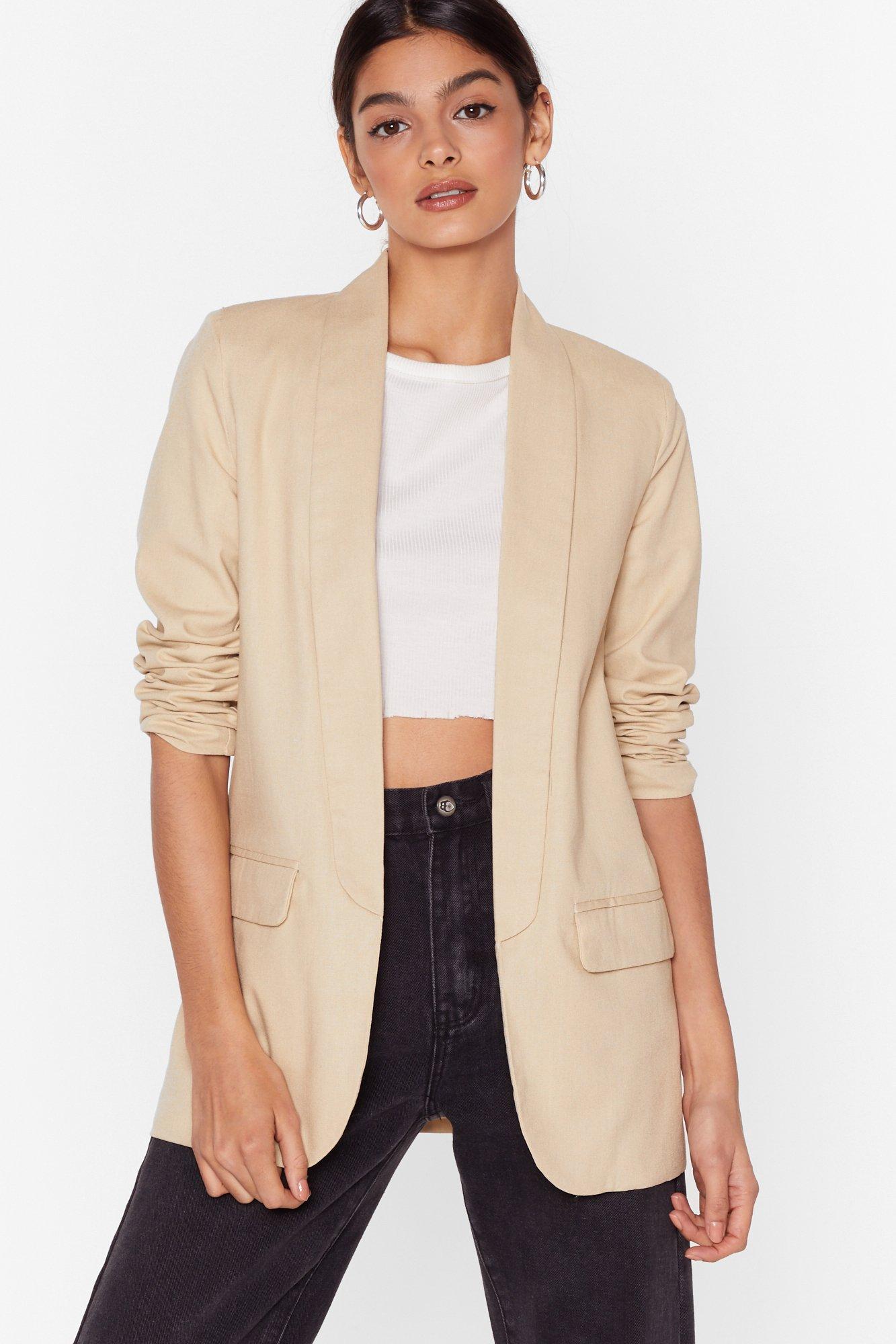 cream linen jackets