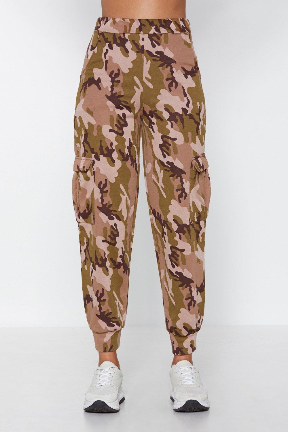 nasty gal camo joggers