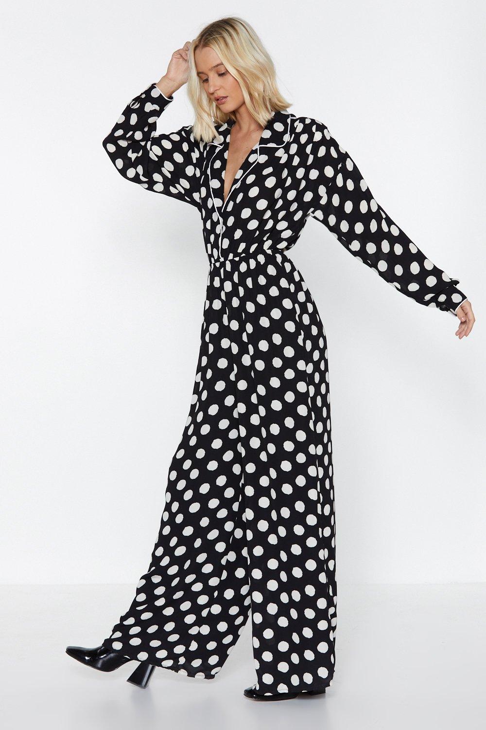 dot jumpsuit