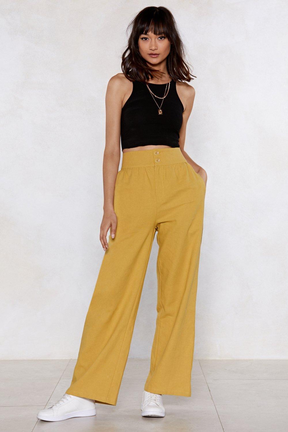 mustard dress pants