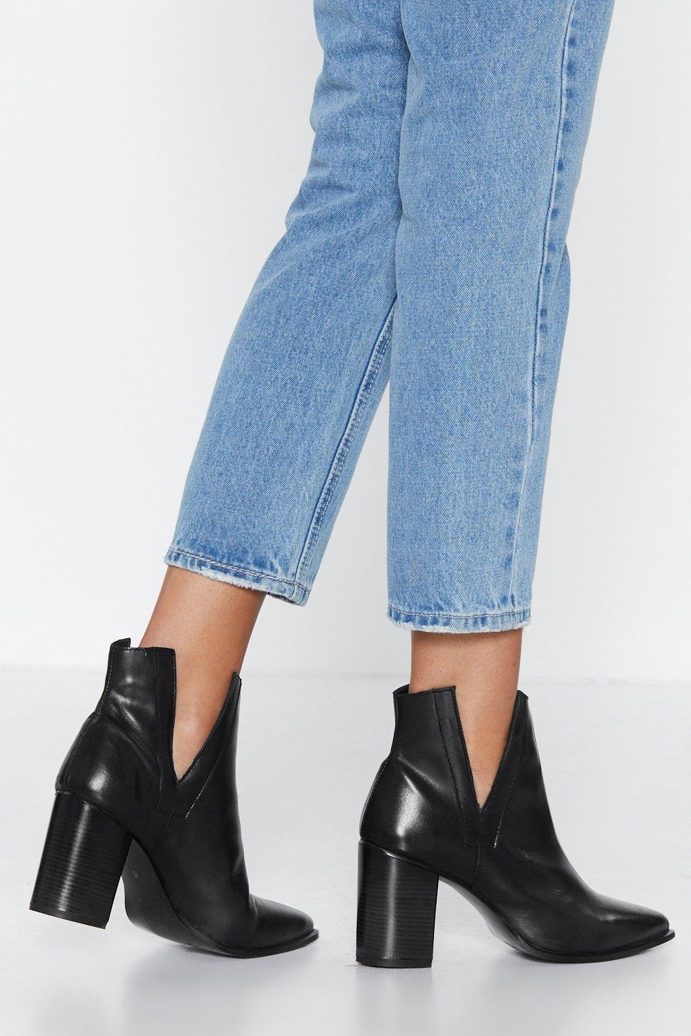 bottines ouverte cote