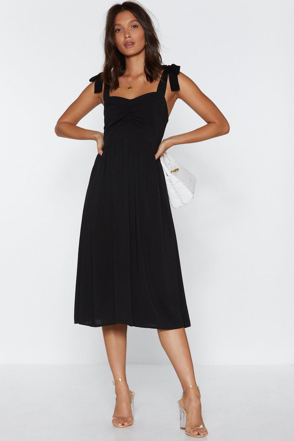 A Tie of Relief Midi Dress | Nasty Gal