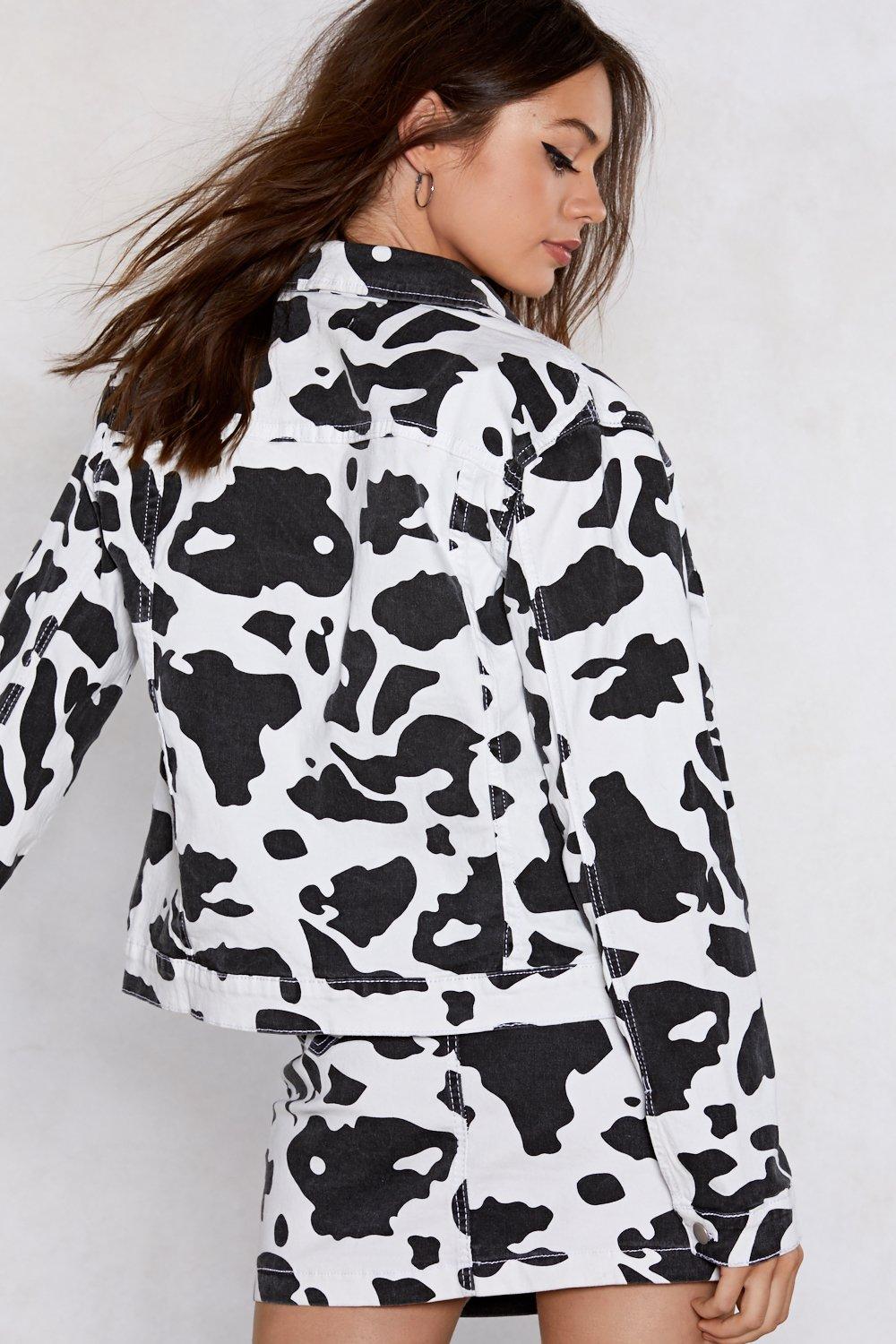 cow pattern jacket