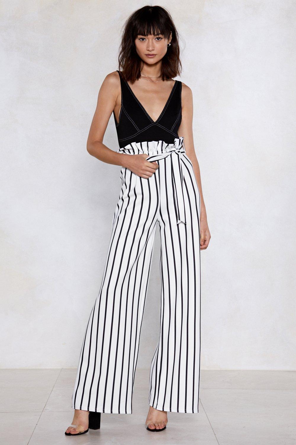 long striped pants