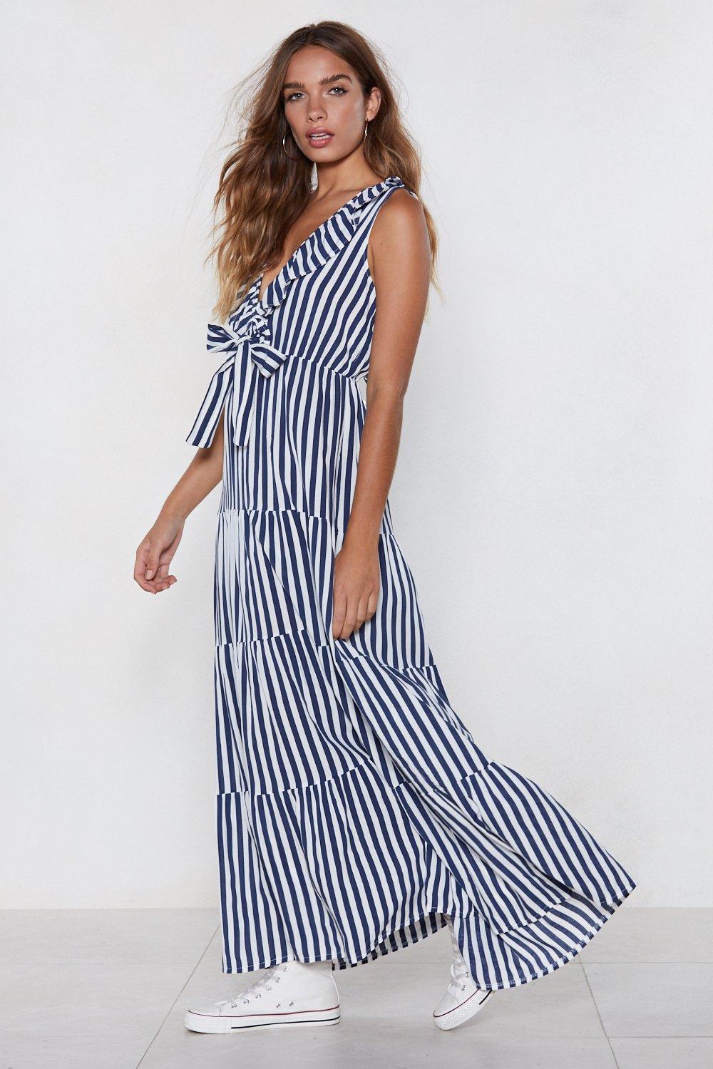 long striped dress