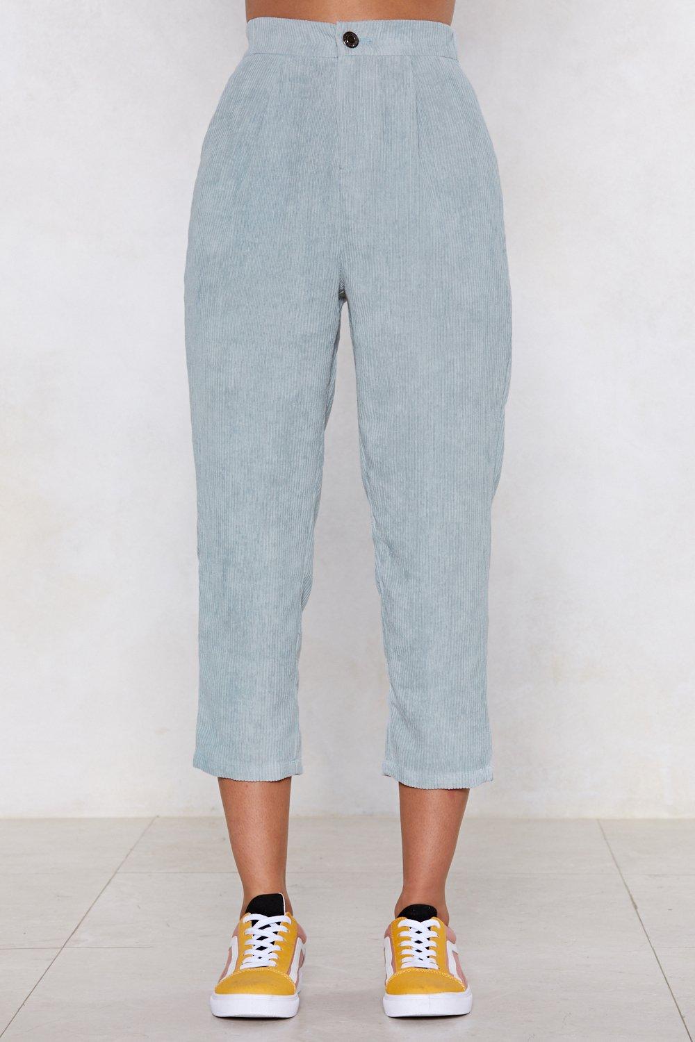 baby blue corduroy pants