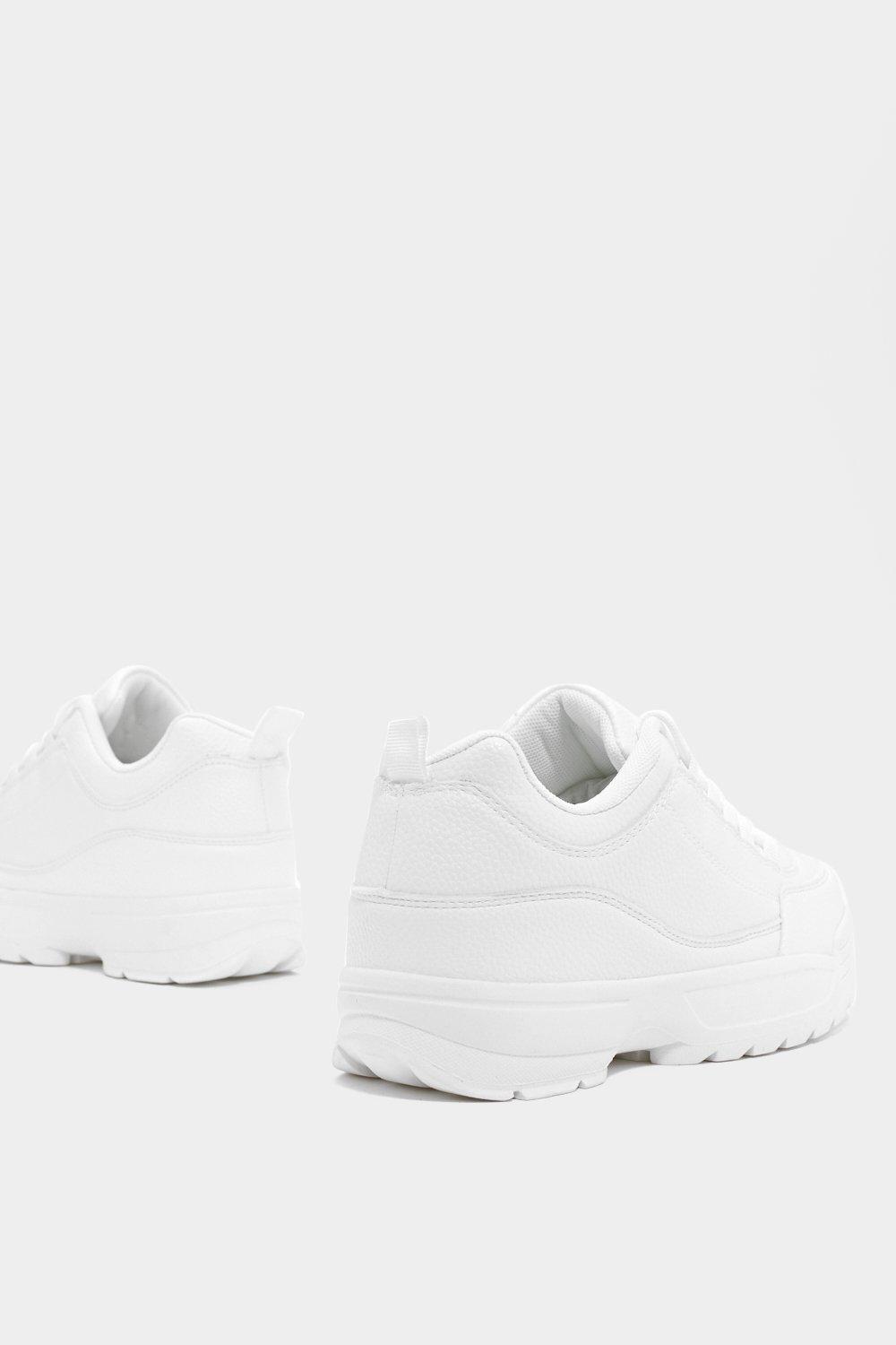 nasty gal white trainers