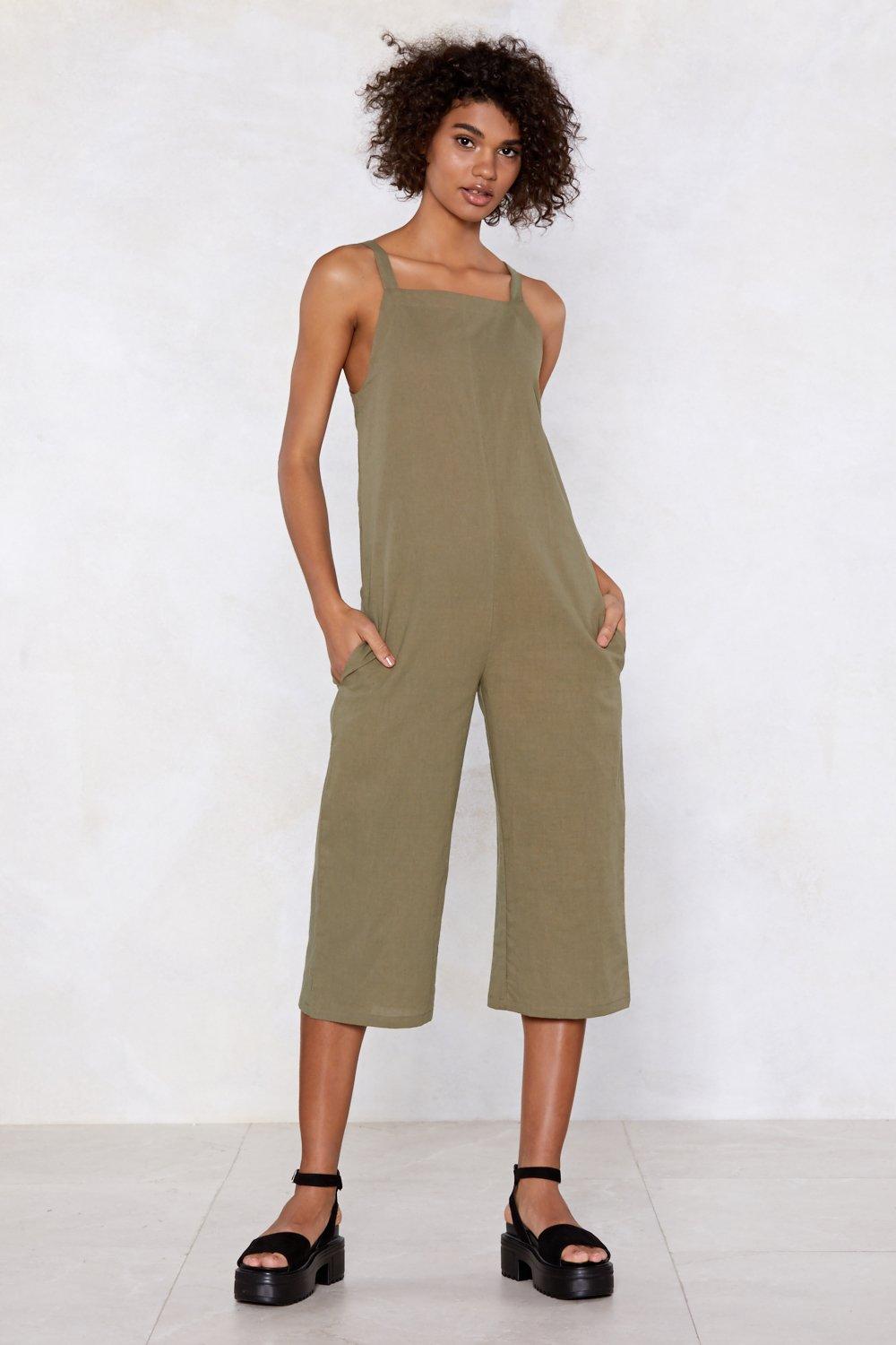 square neckline jumpsuit