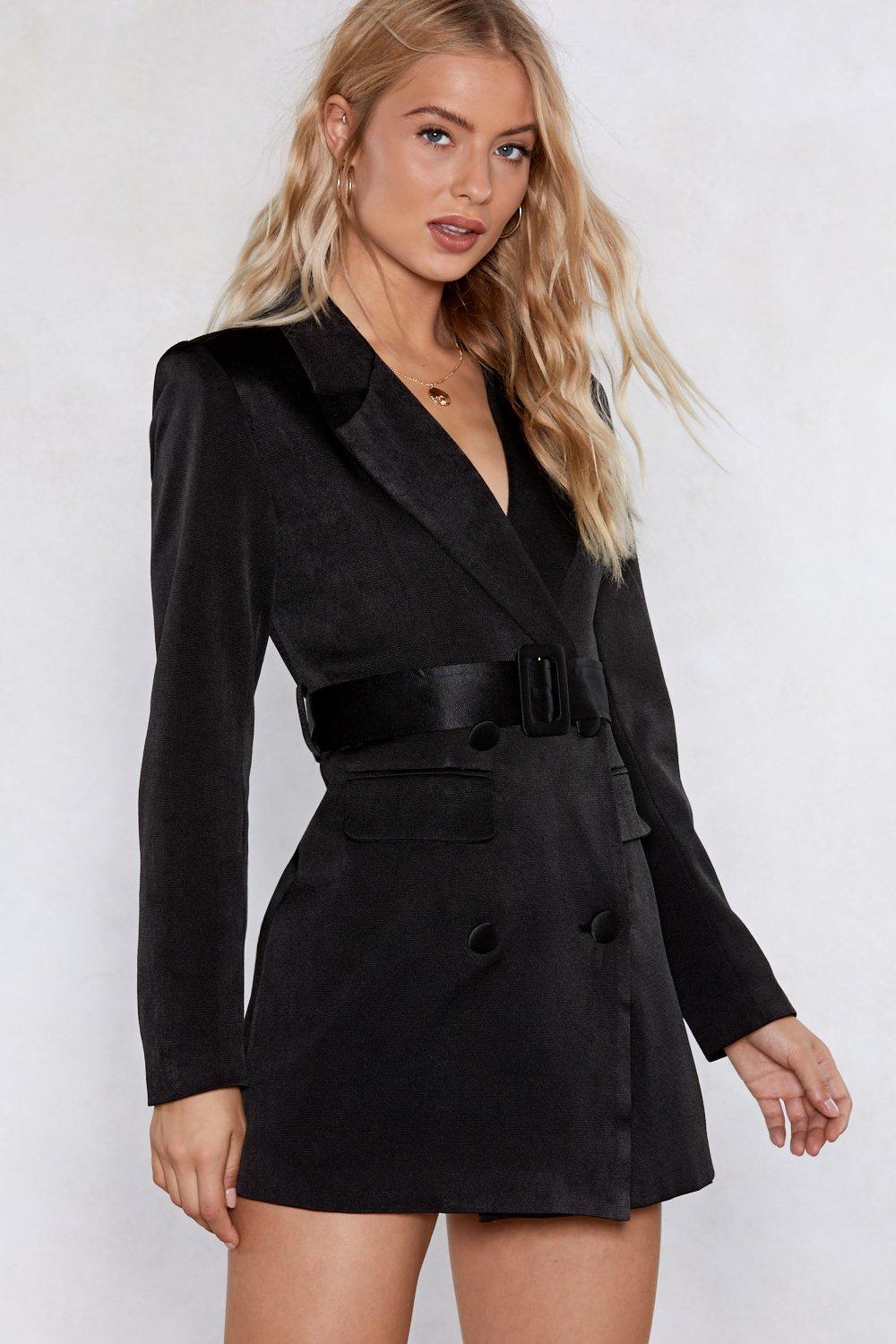 nasty gal tuxedo dress