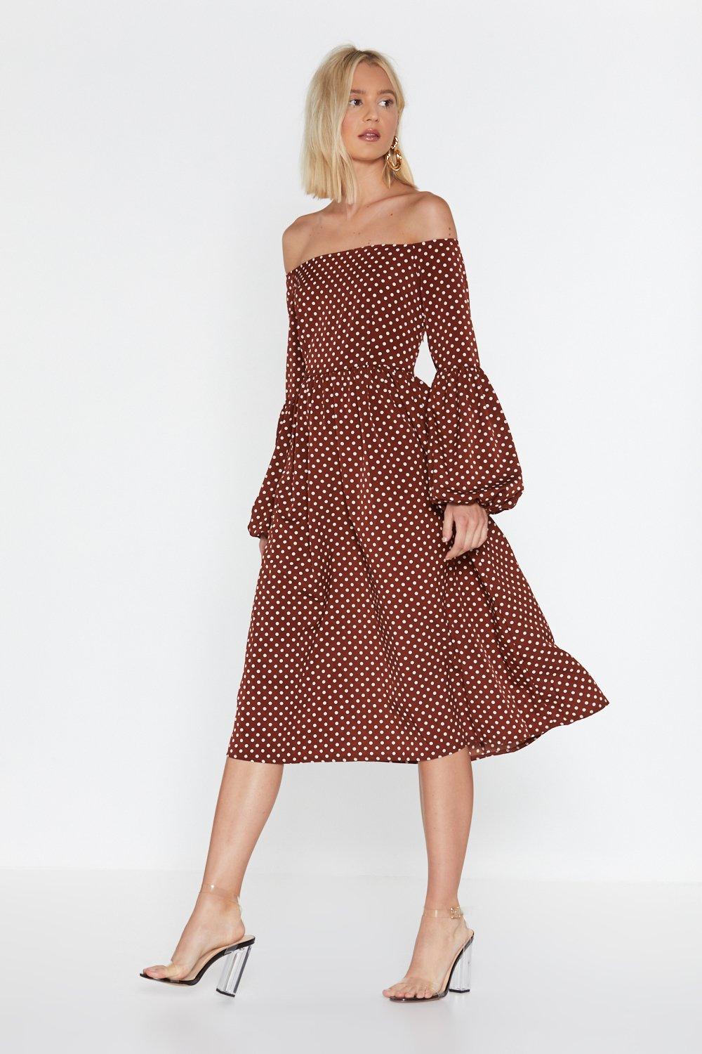 polka dot dress nasty gal