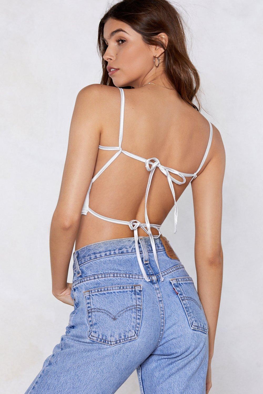 nasty gal satin top