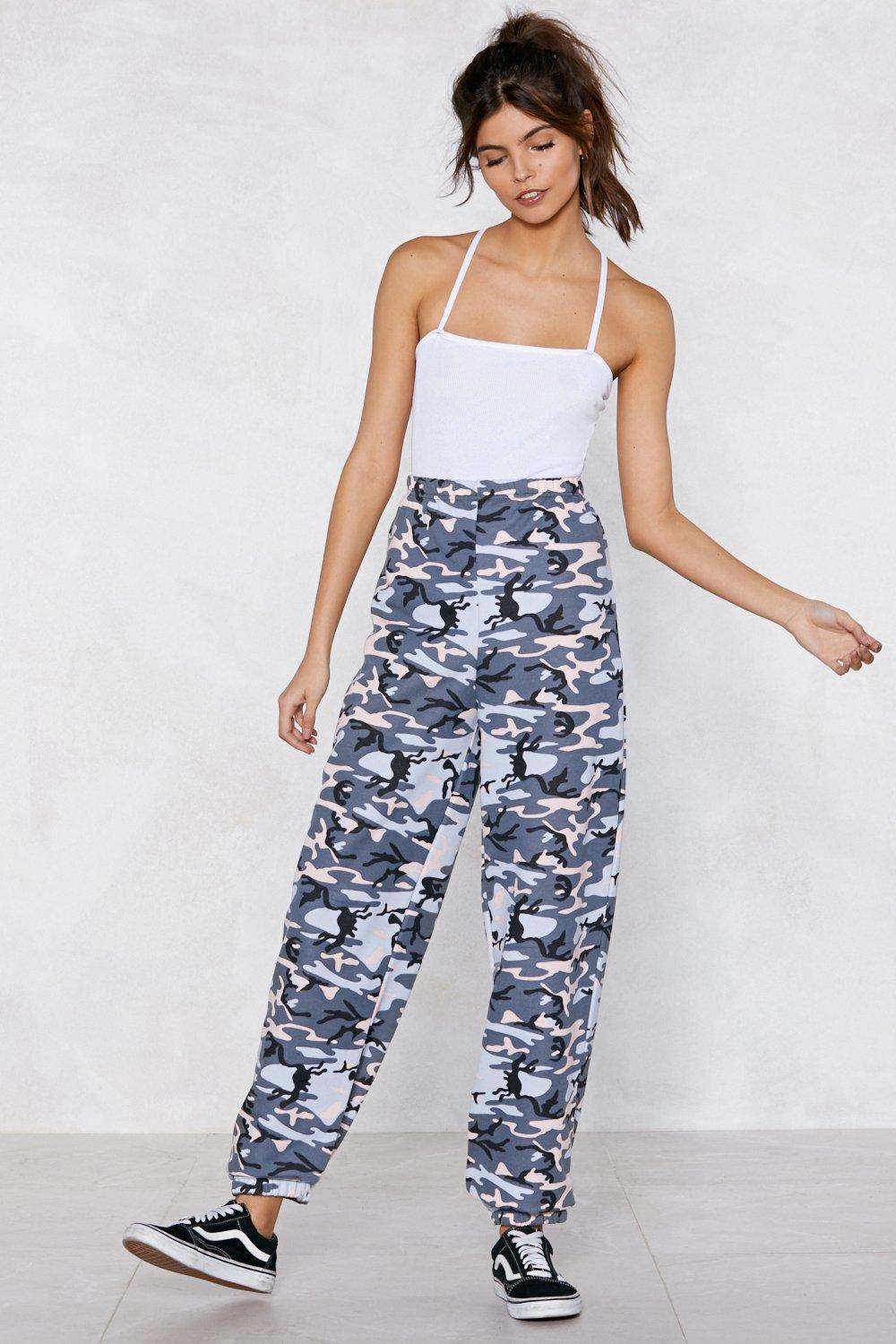 nasty gal camo joggers