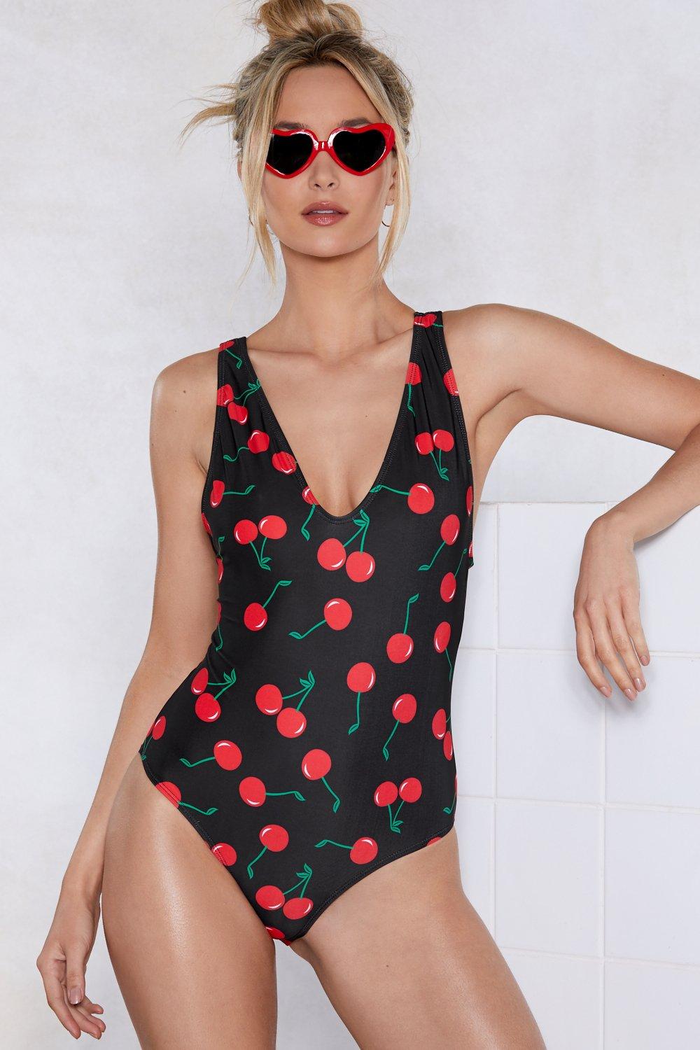 cherry swimsuit