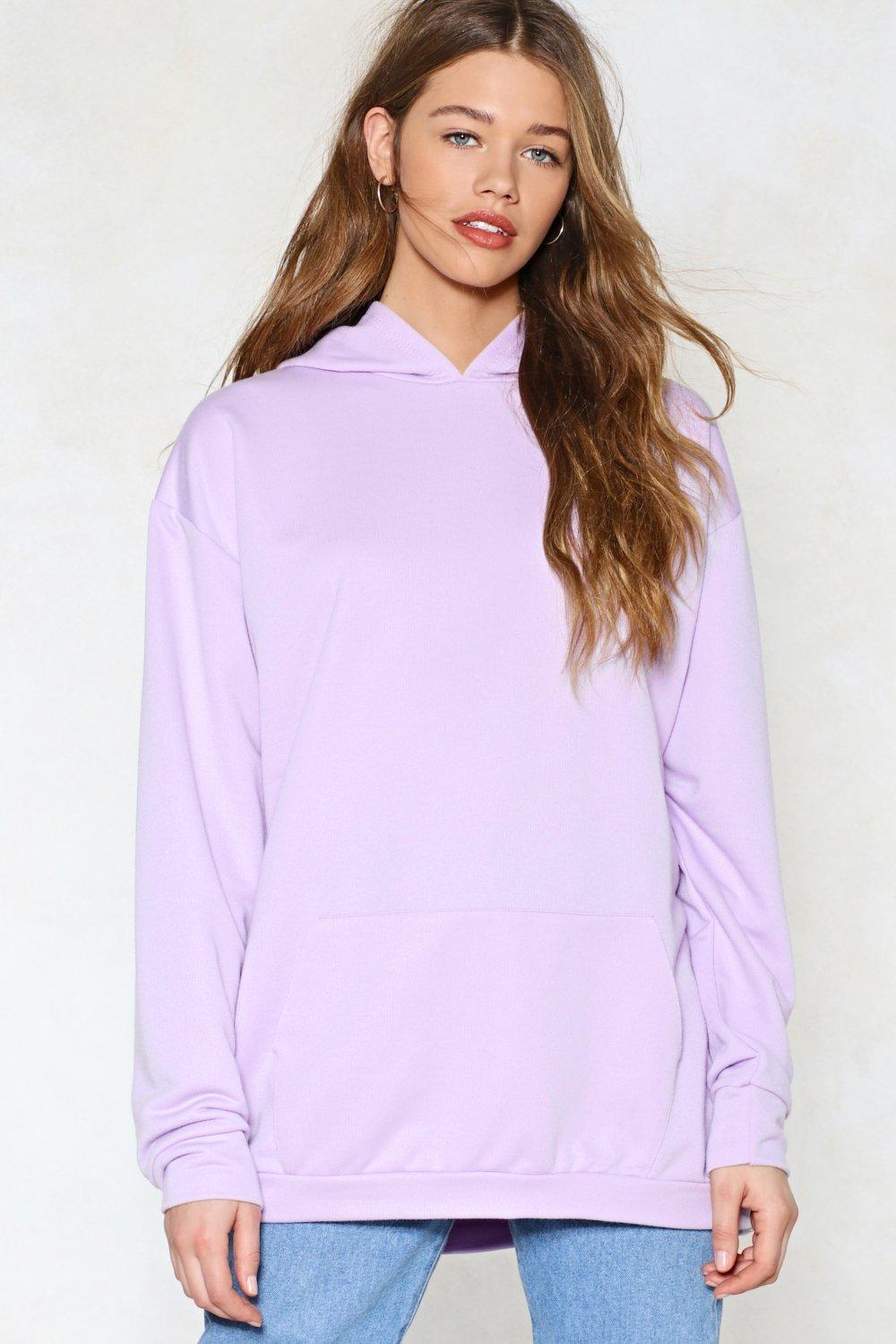 lavender oversized hoodie