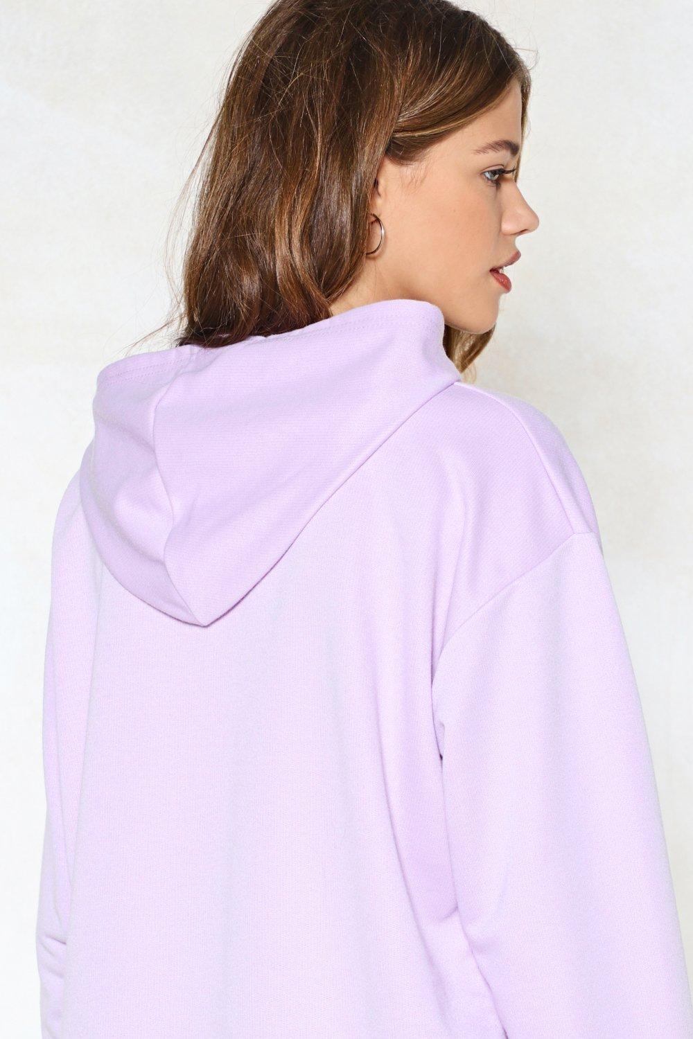 lilac oversized sweatshirt