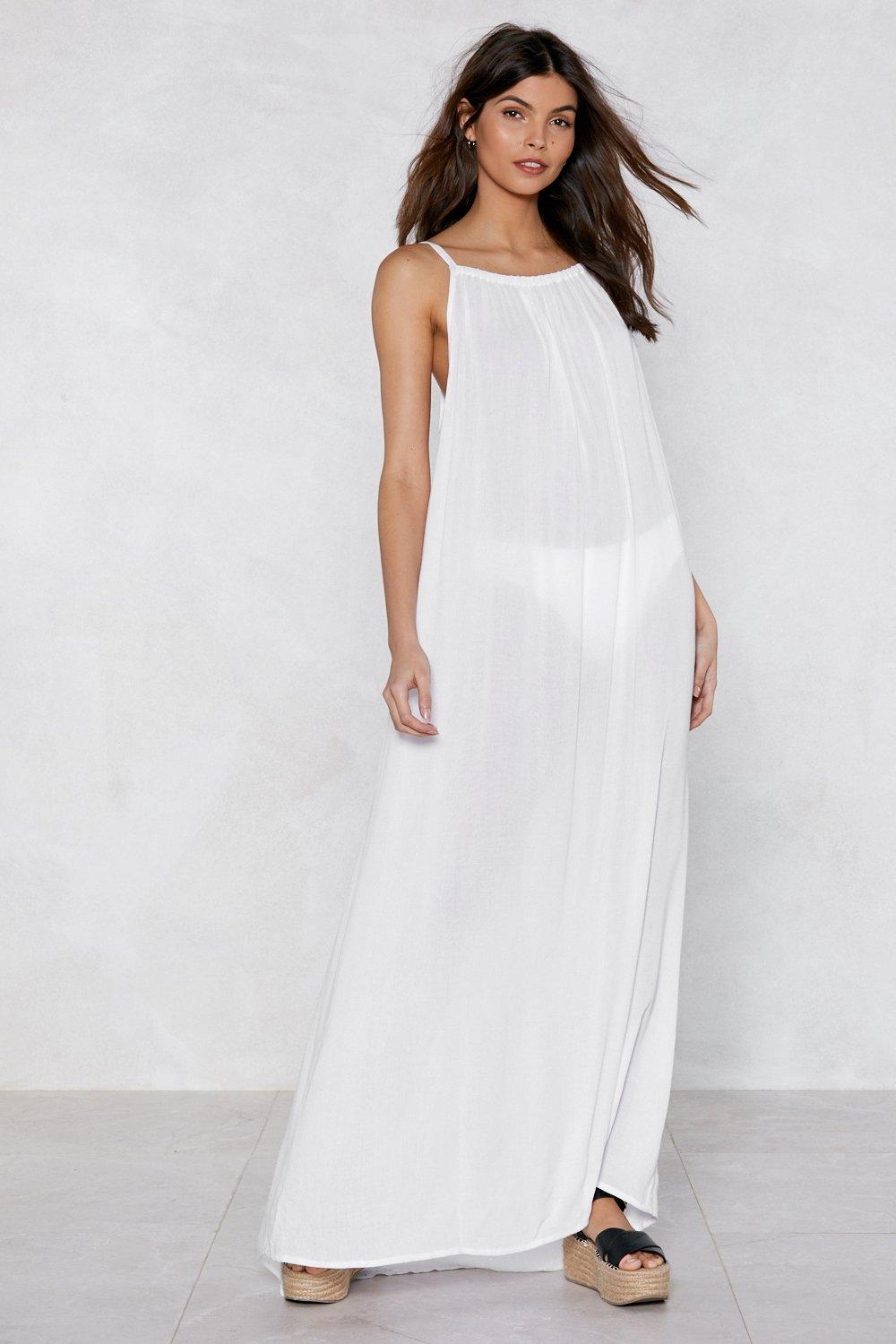sheer linen dress