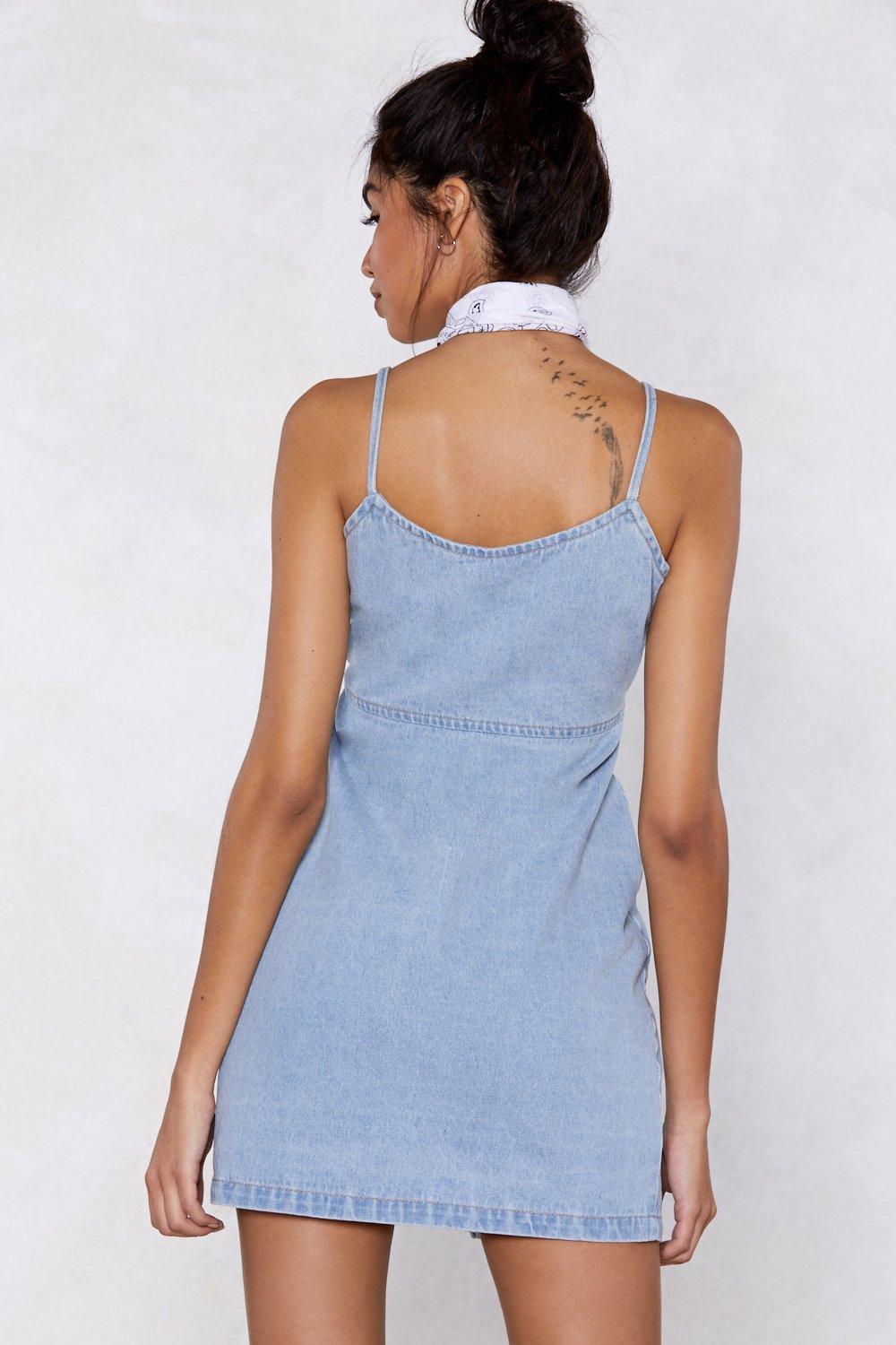 nasty gal denim dress