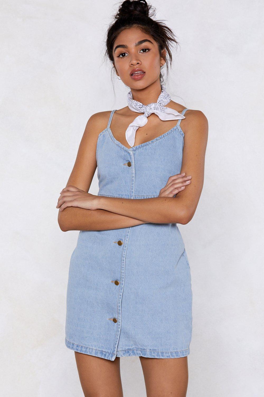 nasty gal denim dress