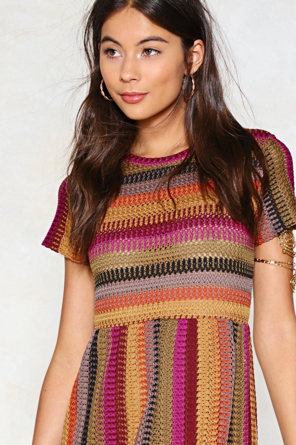 Stripe One Maxi Dress Nasty Gal