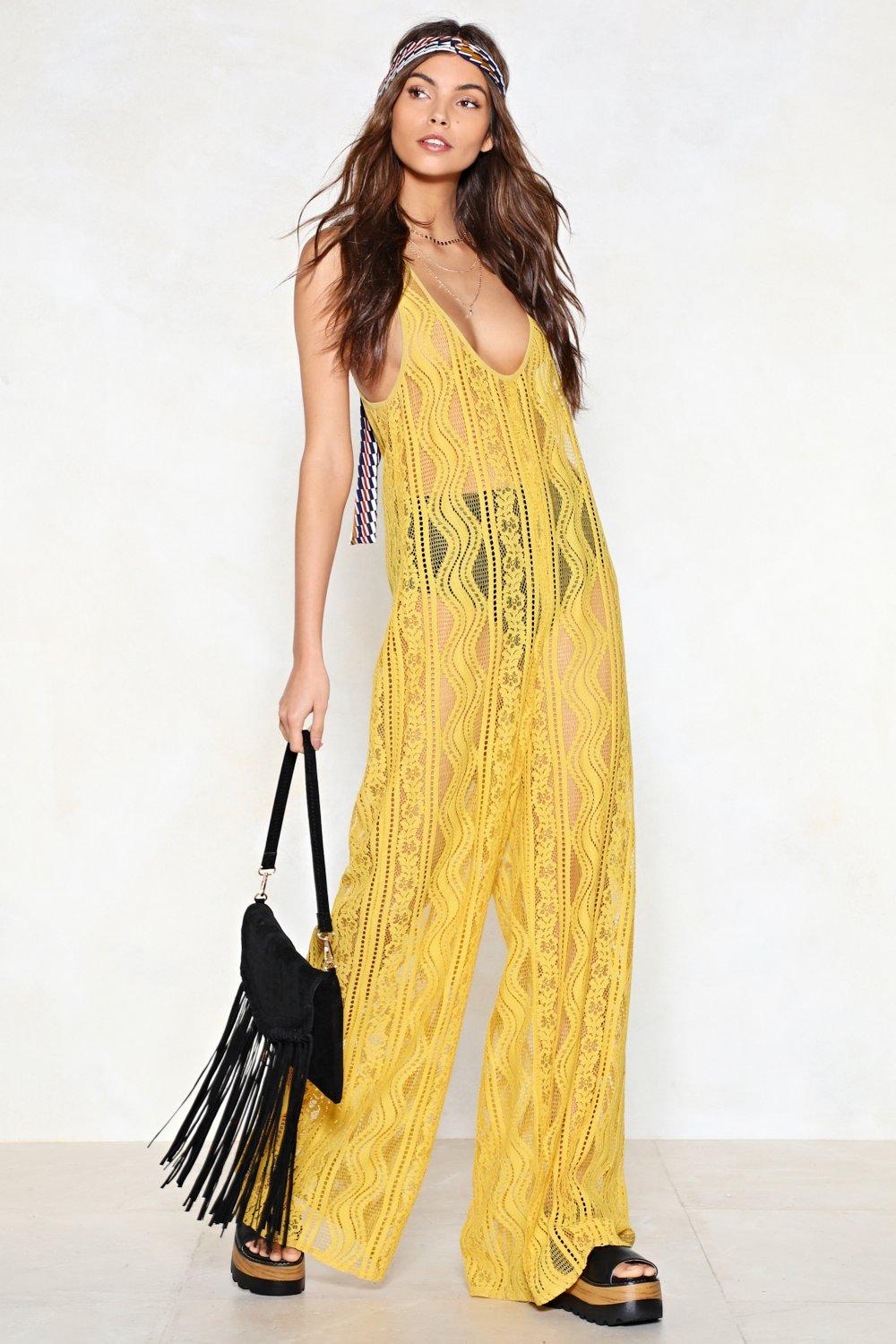 lace jumpsuit dress