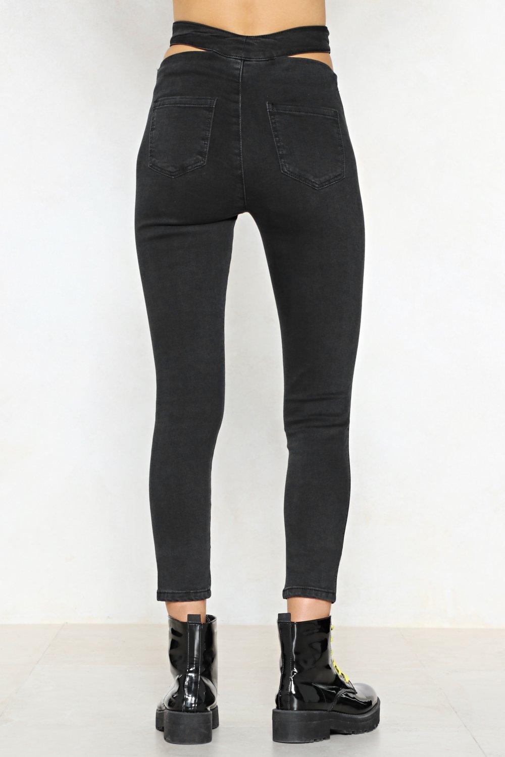 Cut Out With The Old High Waisted Jeans Nasty Gal