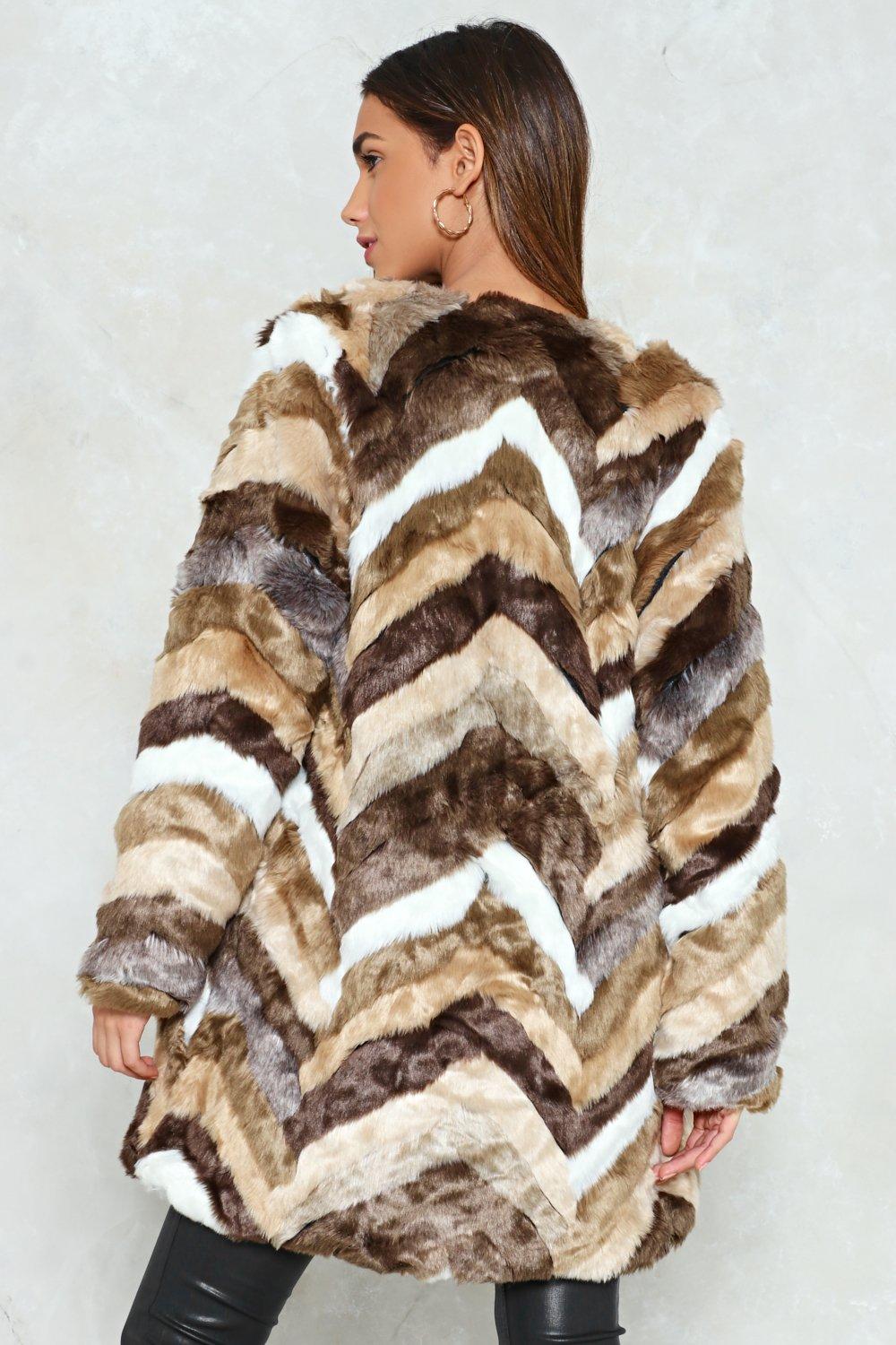 plus size faux fur coat uk