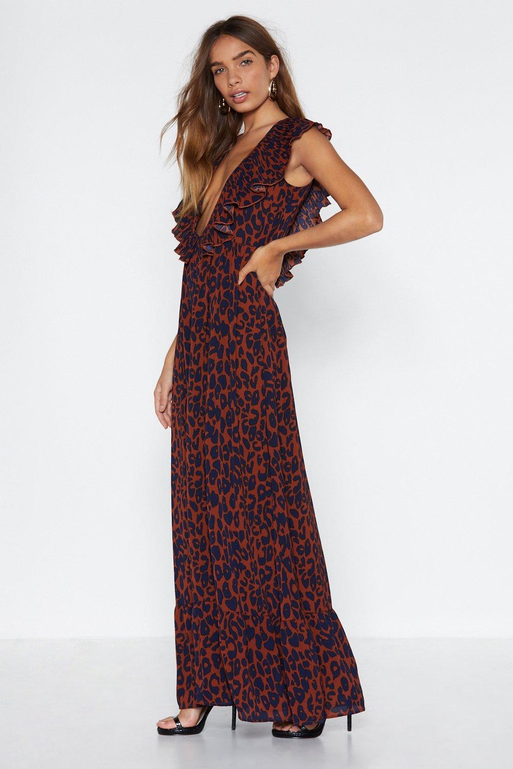 nasty gal leopard print dress