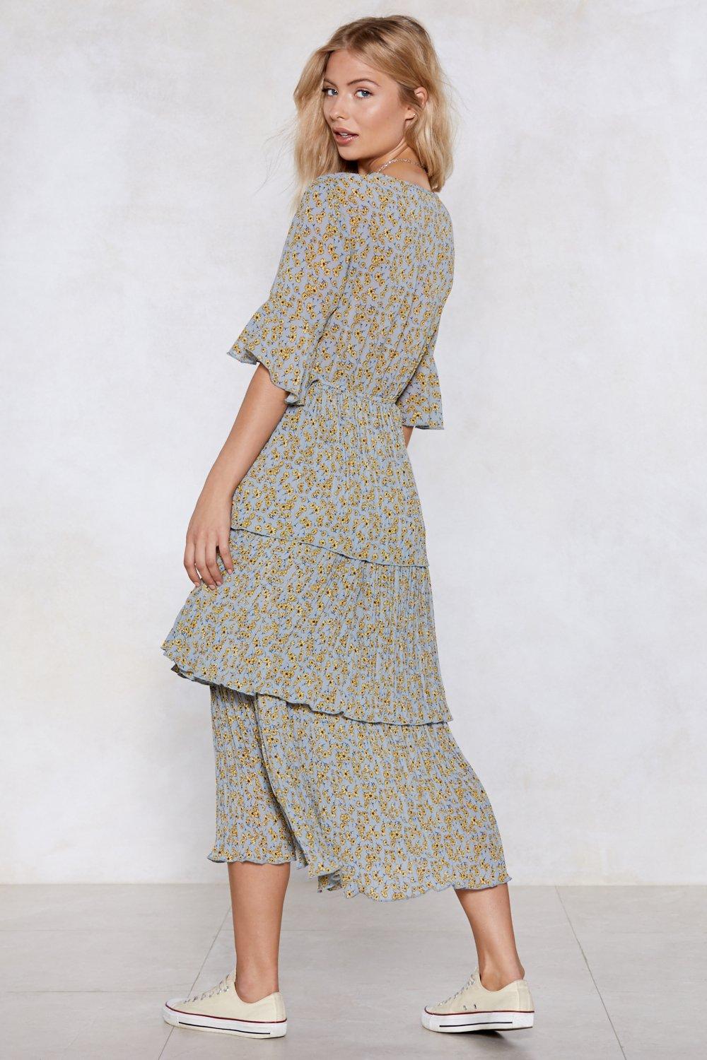 spring ruffle dress