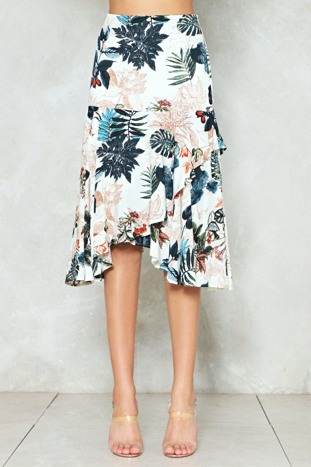 tropicana midi skirt