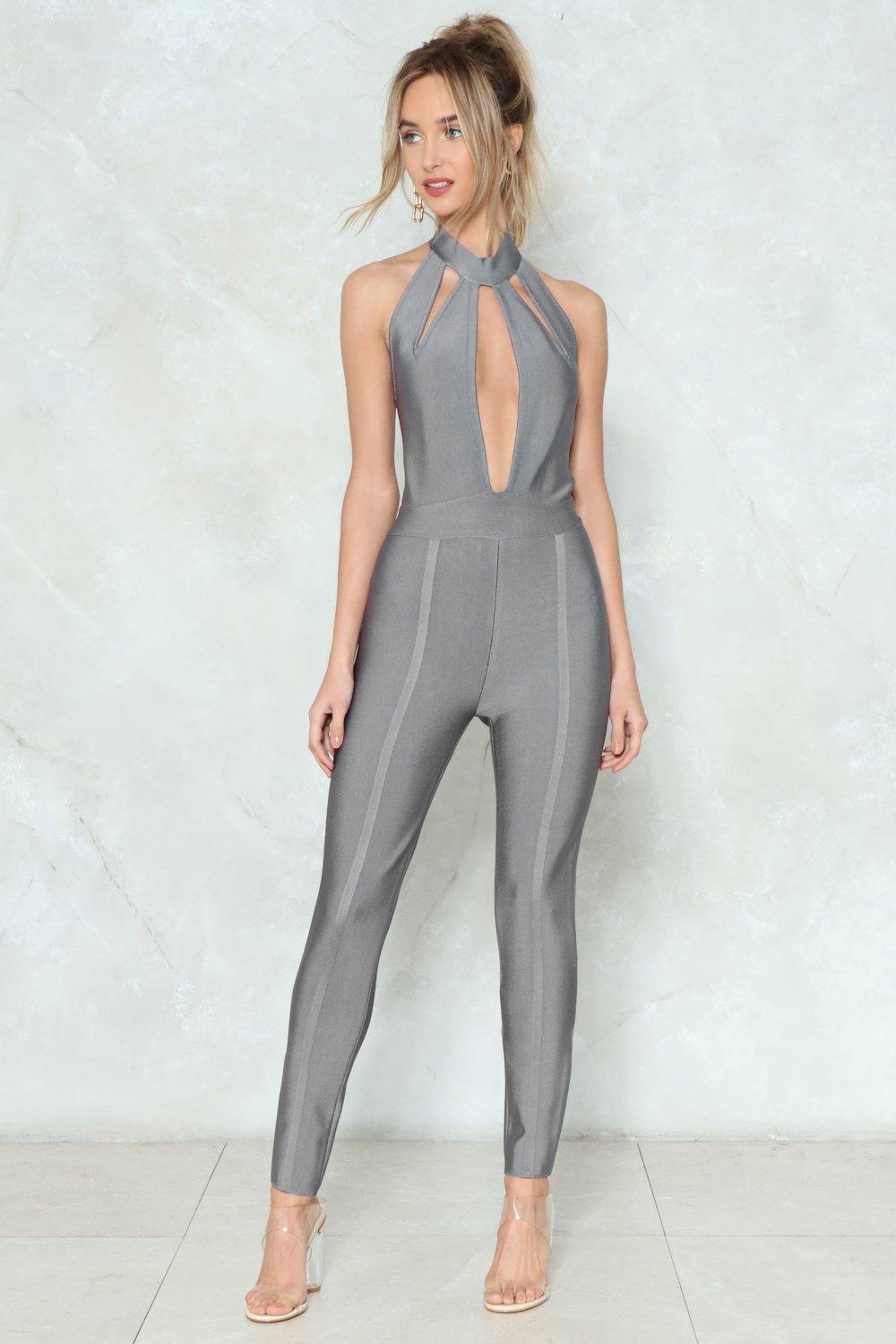 navy bardot jumpsuit