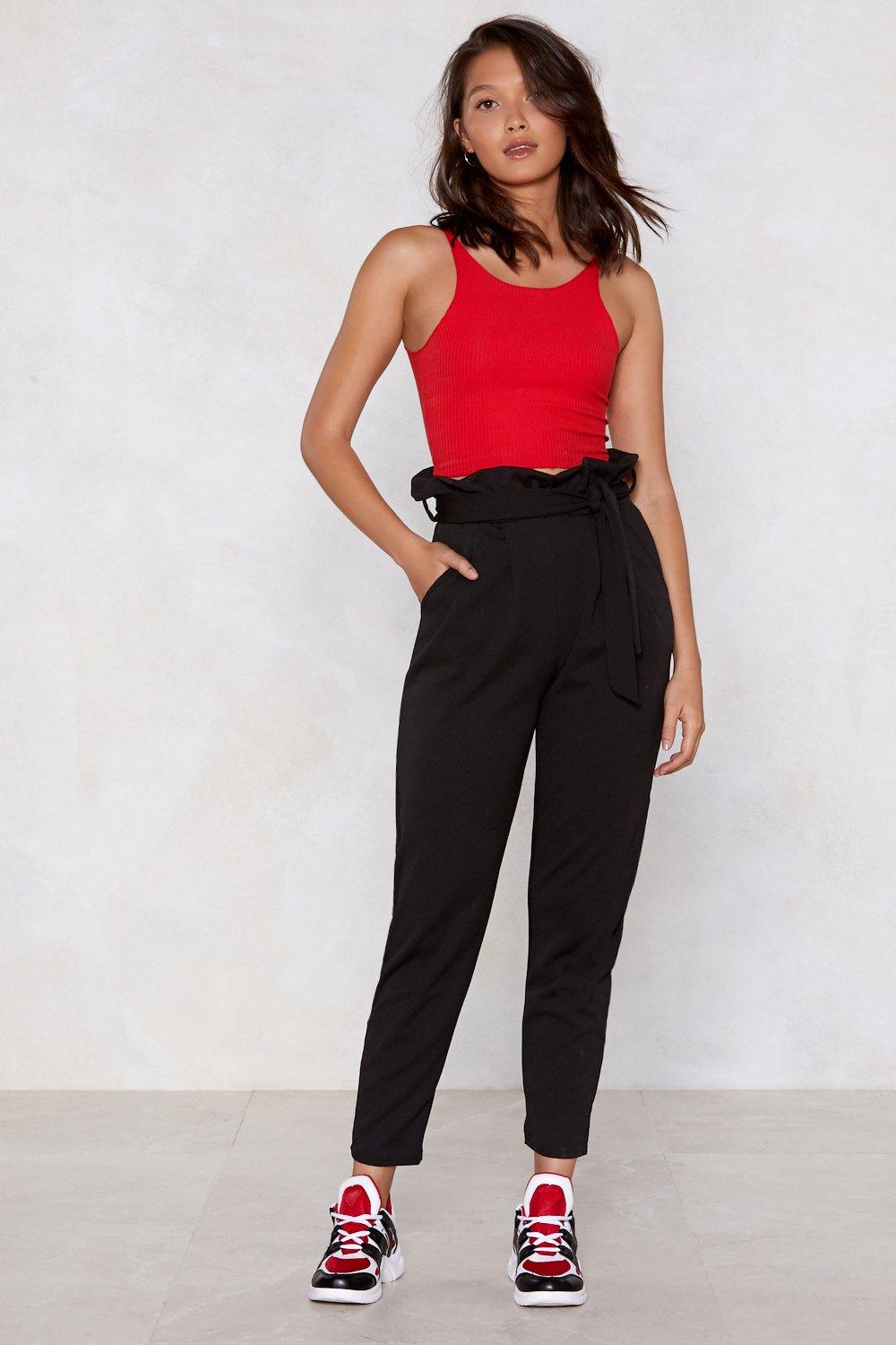 fitted high waisted pants