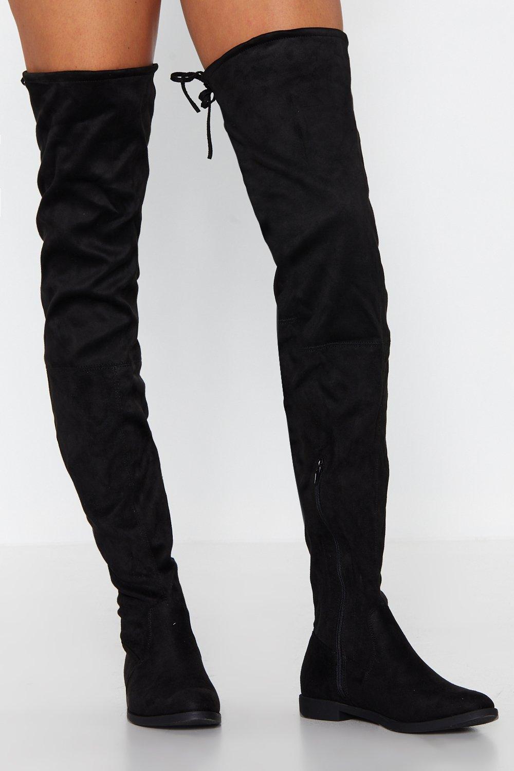 nasty gal thigh high boots