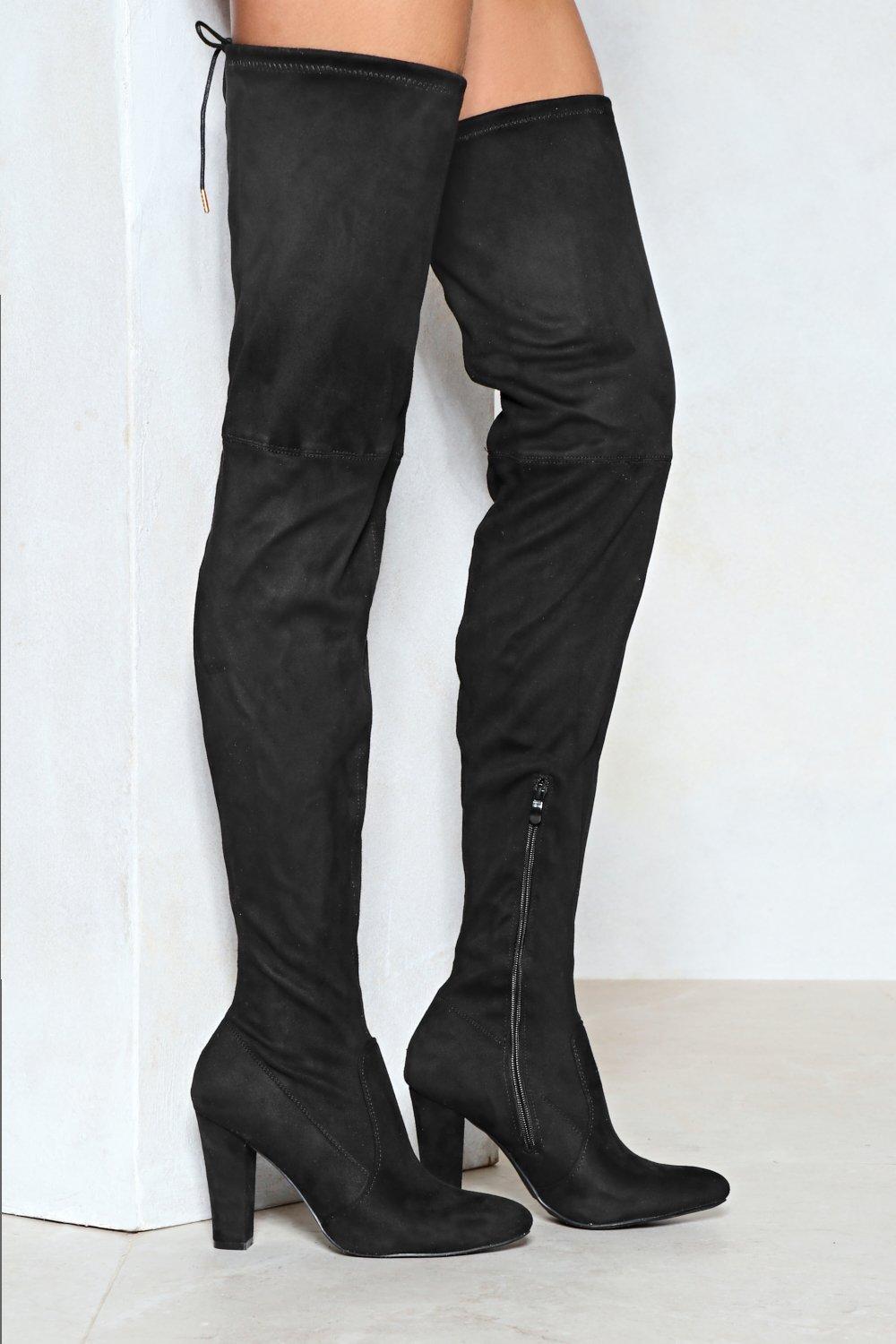 what stores sell thigh high boots