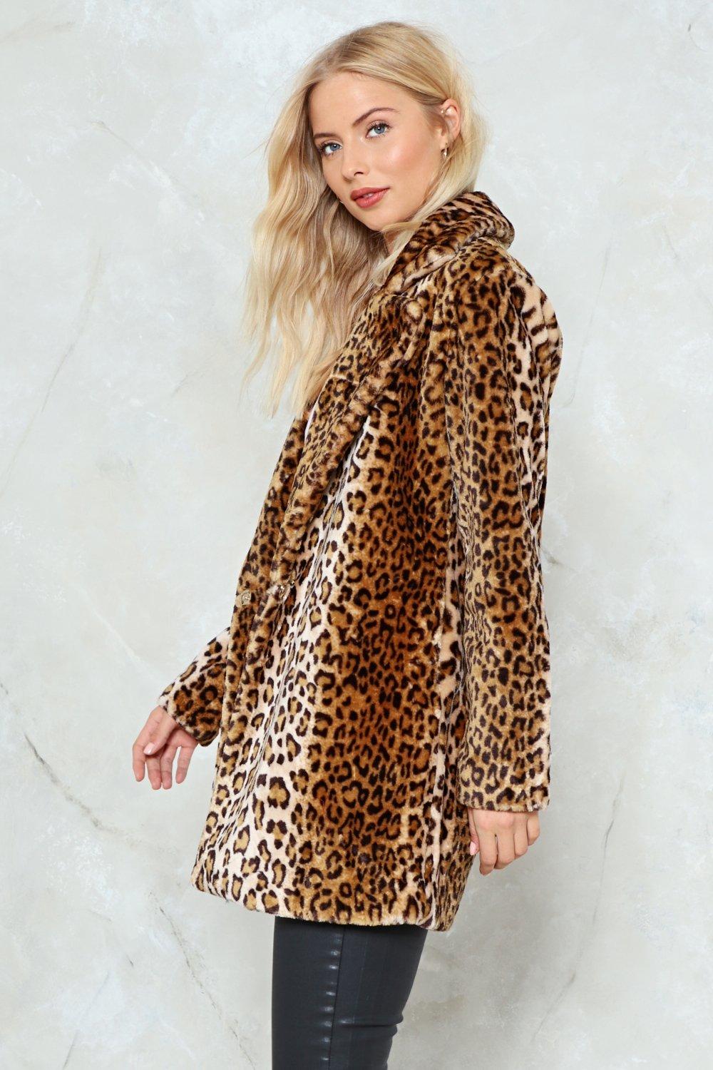 cheetah fur jacket