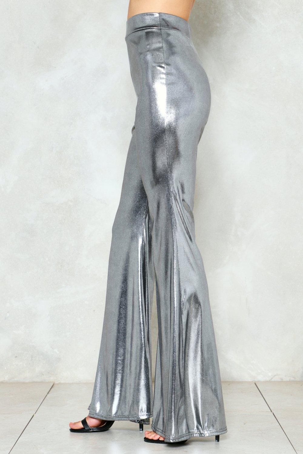 liquid silver dress