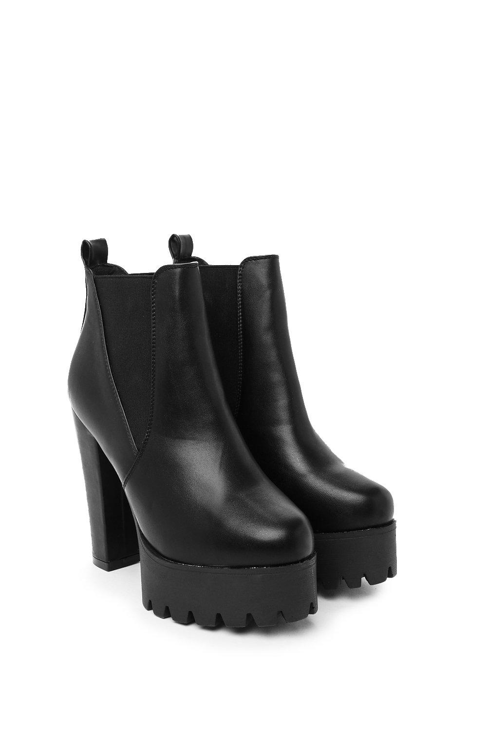 vegan leather ankle boots