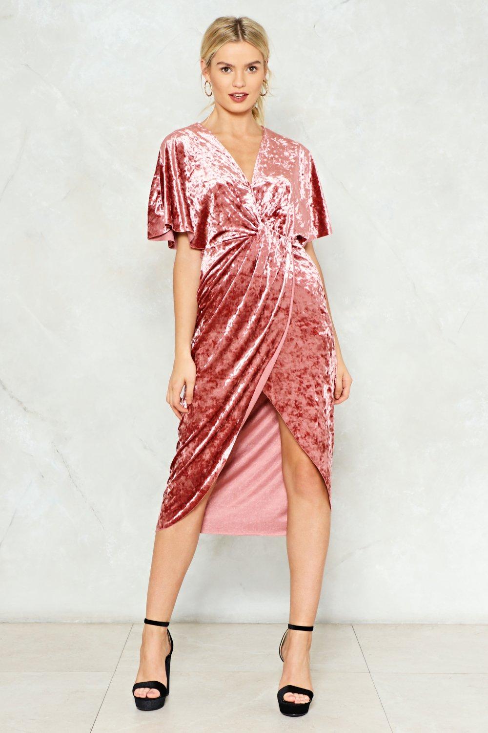 nasty gal velvet dress