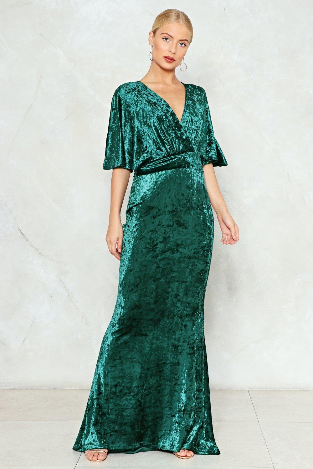 crushed velvet plus size dress