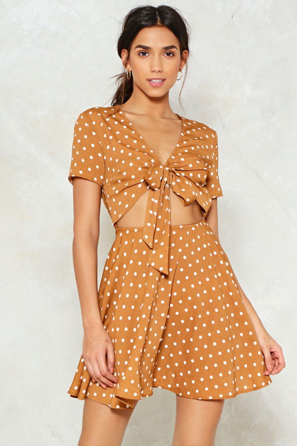 polka dot dress nasty gal